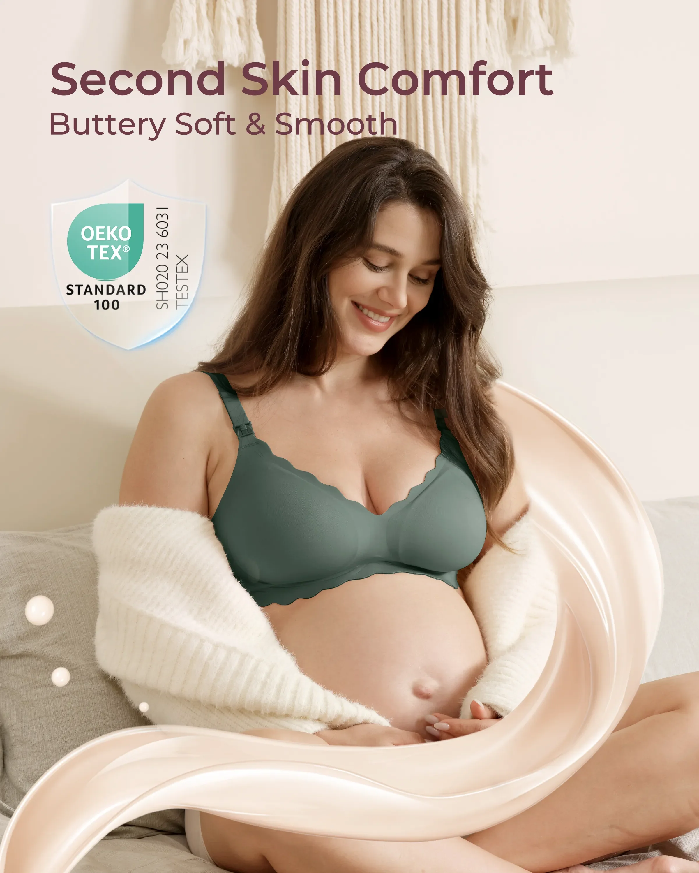 Jelly Strip - Sujetador de lactancia con realce floral sin costuras - YN46 - Image 57