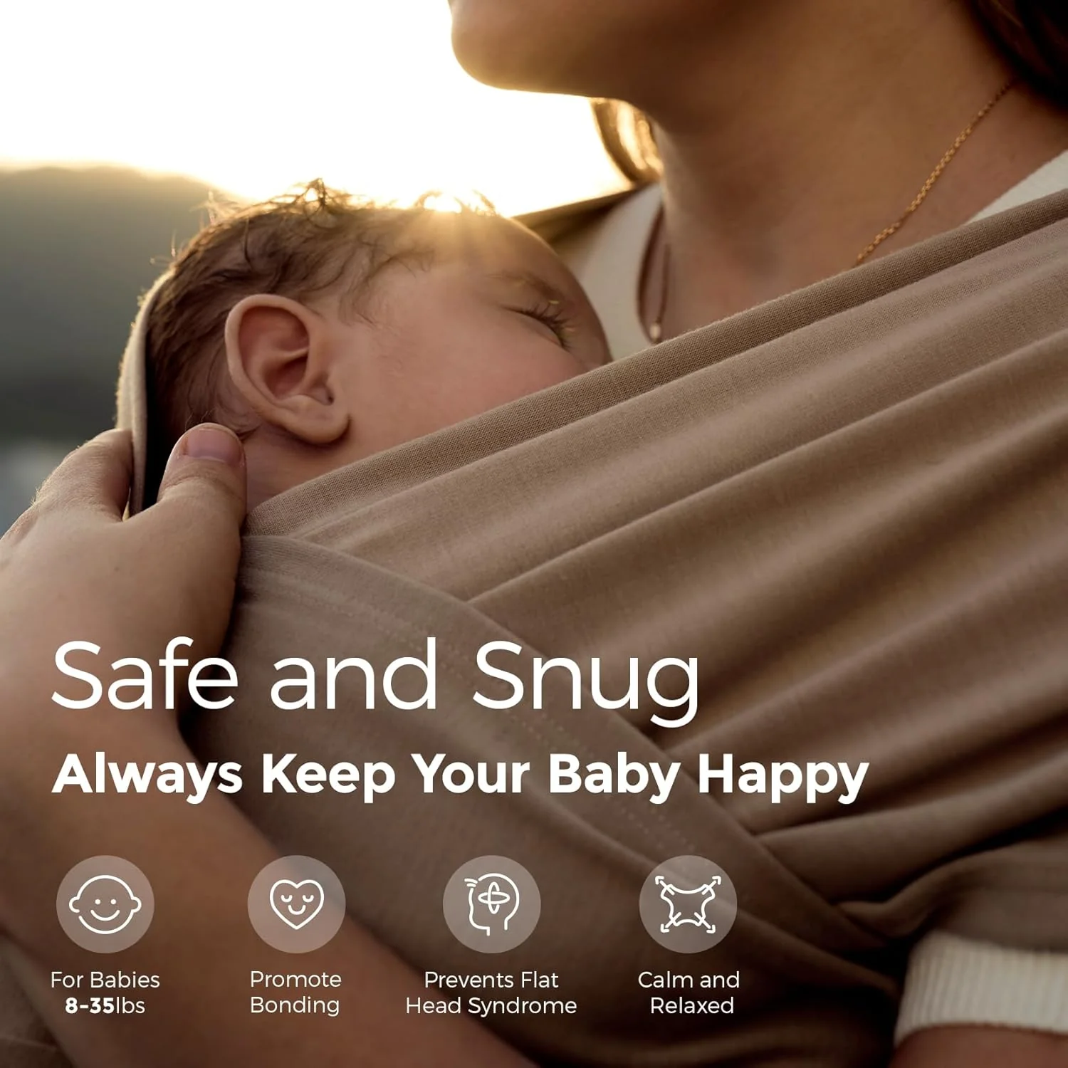 Fácil de llevar con las manos libres - Portabebés Wrap - Image 10