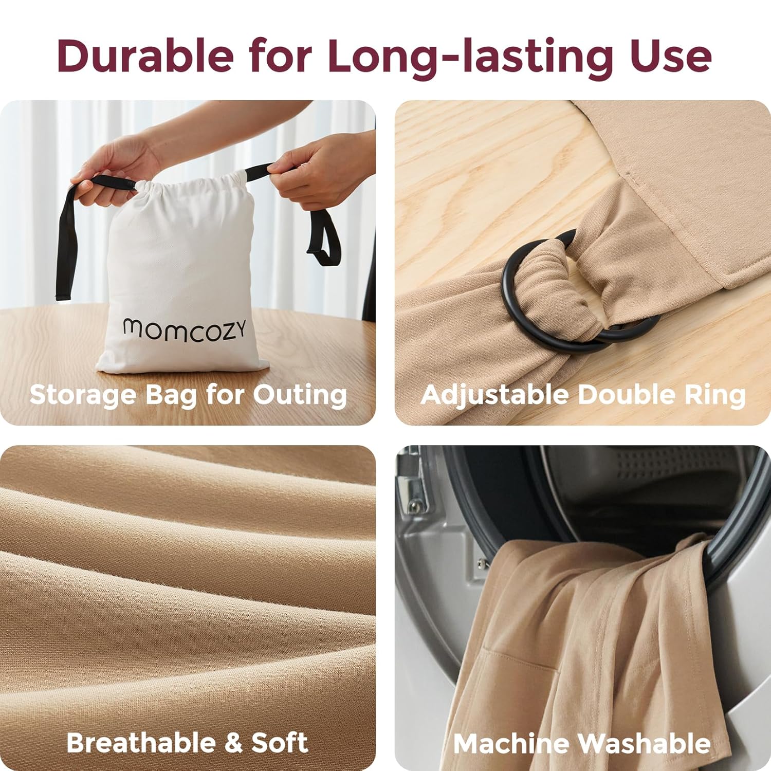 Fácil de llevar con las manos libres - Portabebés Wrap - Image 11