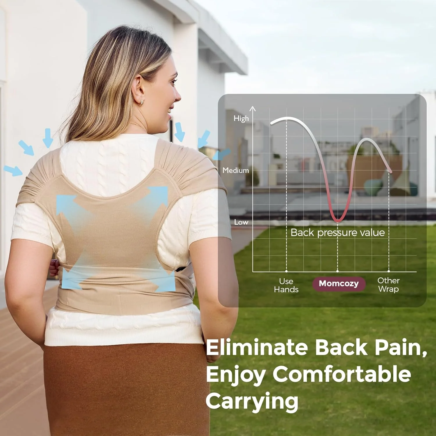 Fácil de llevar con las manos libres - Portabebés Wrap - Image 13