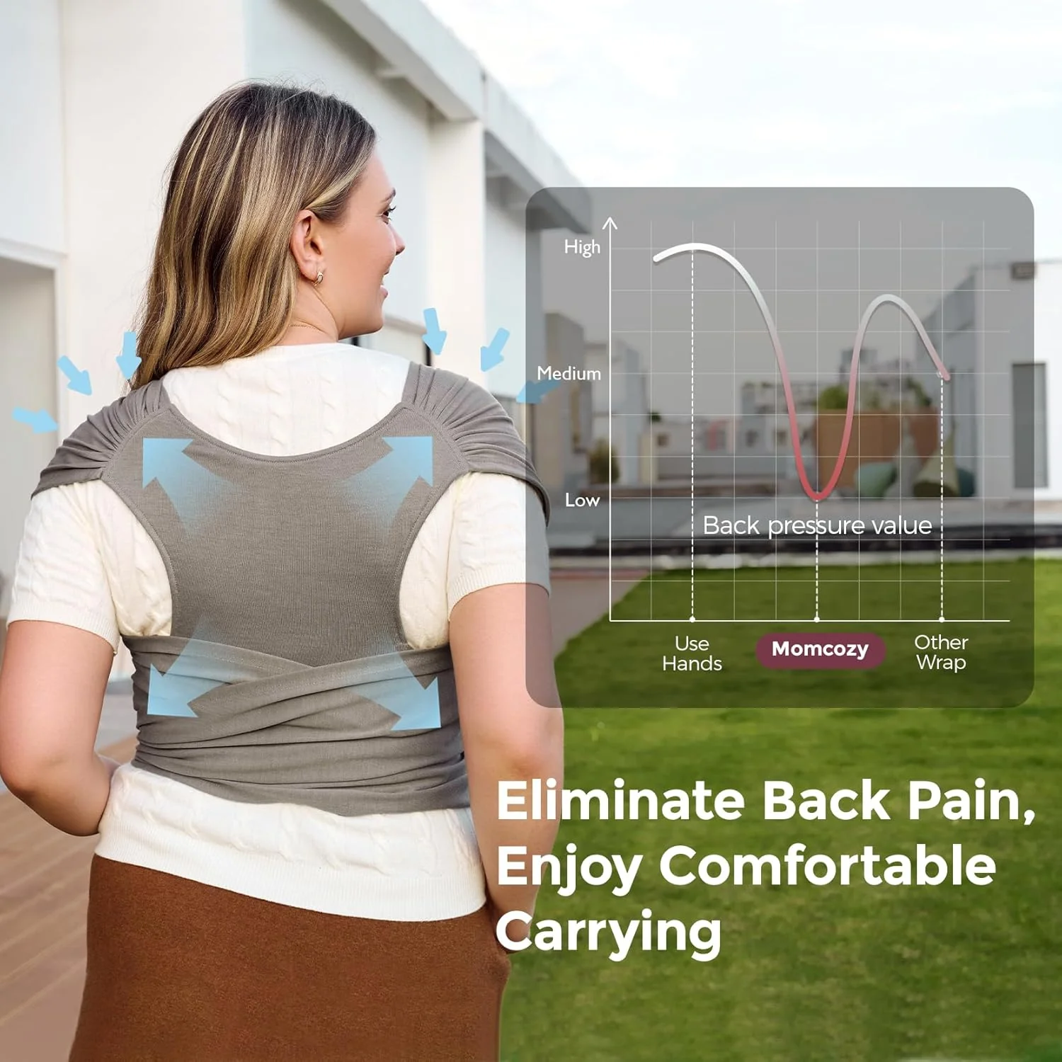 Fácil de llevar con las manos libres - Portabebés Wrap - Image 21