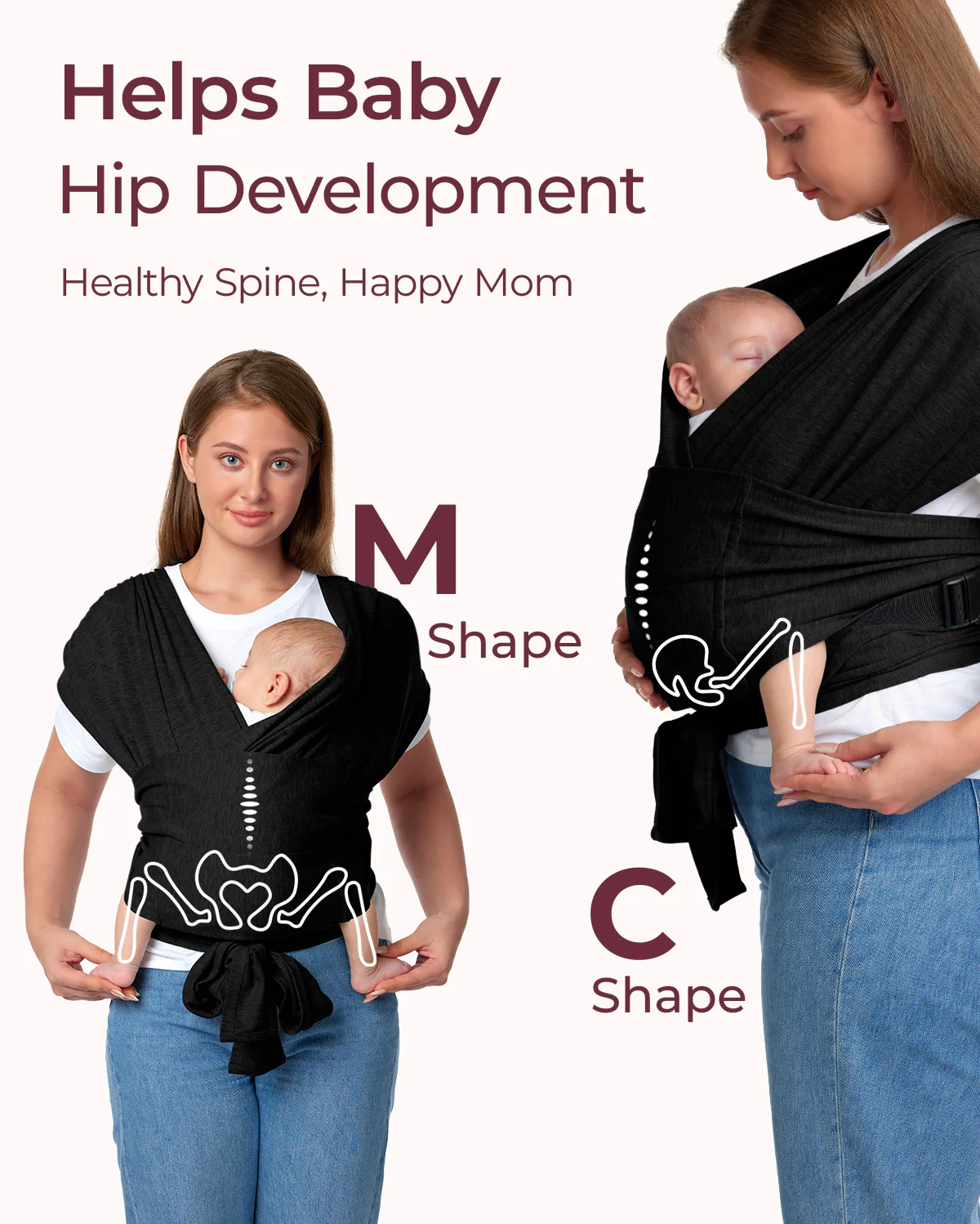 Fácil de llevar con las manos libres - Portabebés Wrap - Image 27