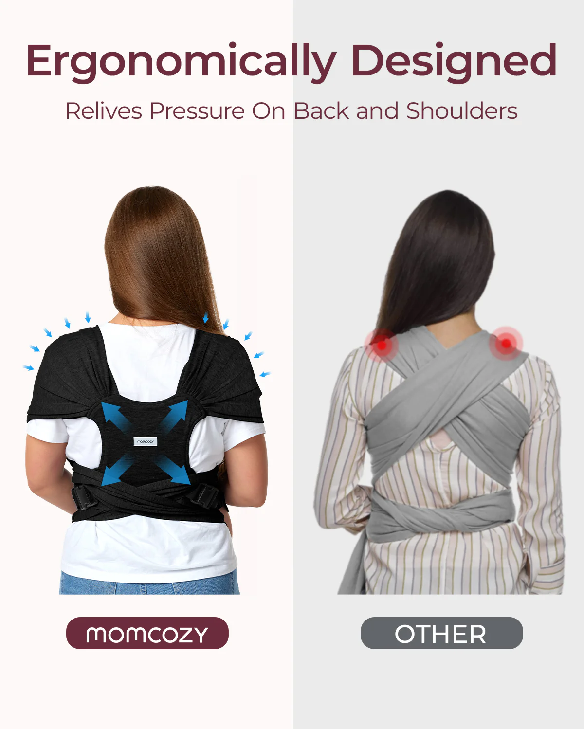 Fácil de llevar con las manos libres - Portabebés Wrap - Image 28