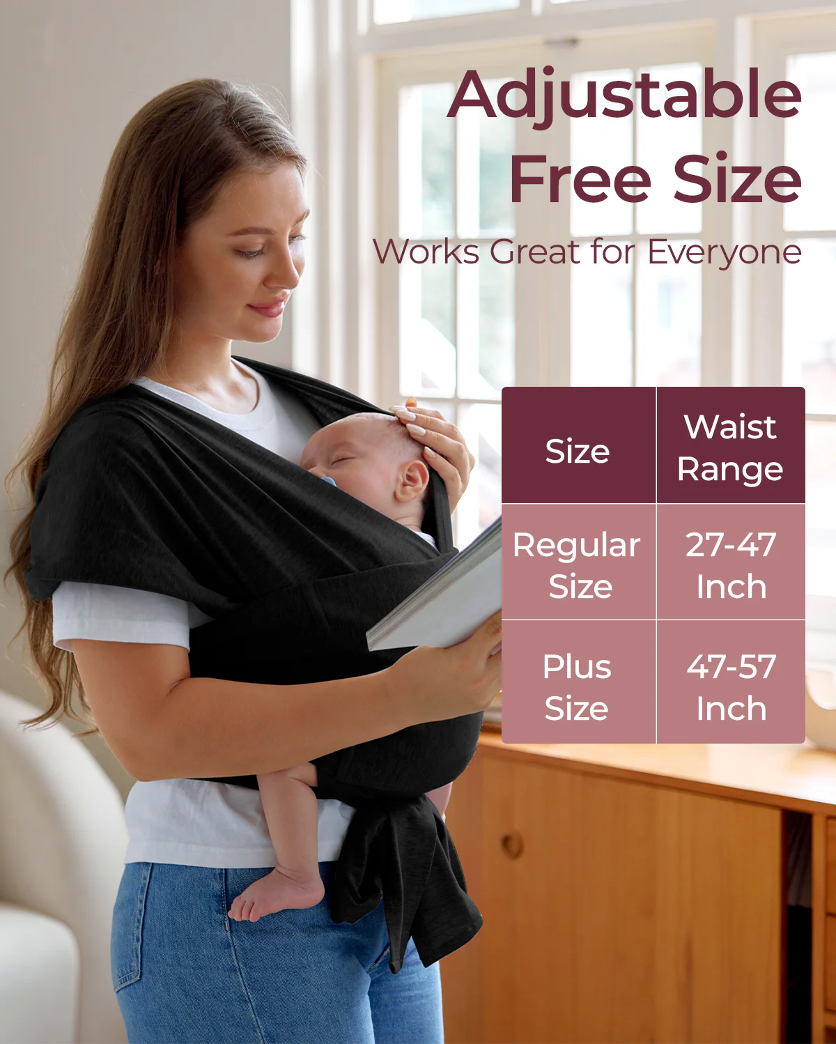 Fácil de llevar con las manos libres - Portabebés Wrap - Image 29