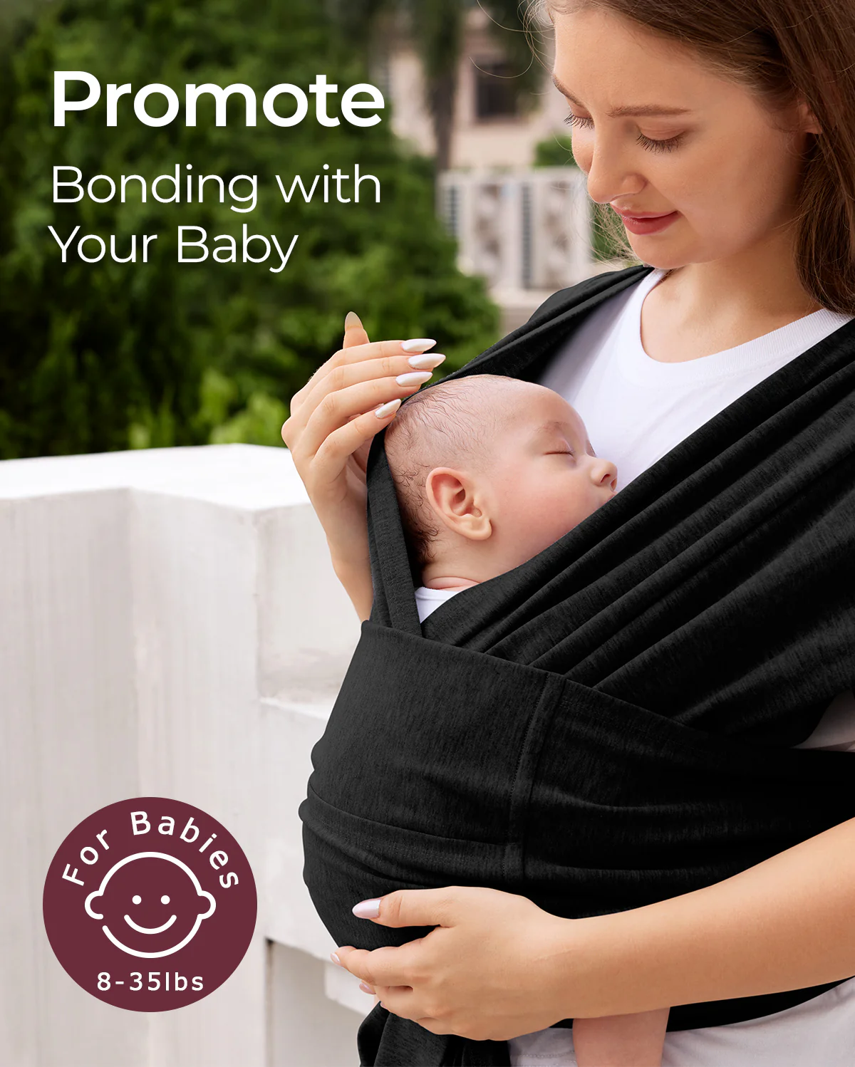Fácil de llevar con las manos libres - Portabebés Wrap - Image 30