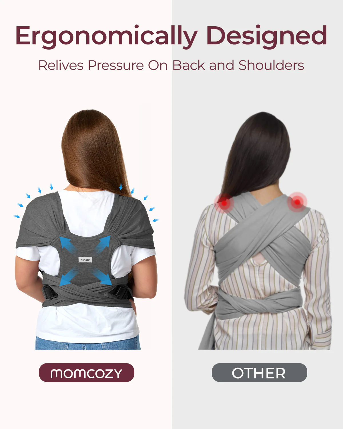 Fácil de llevar con las manos libres - Portabebés Wrap - Image 31