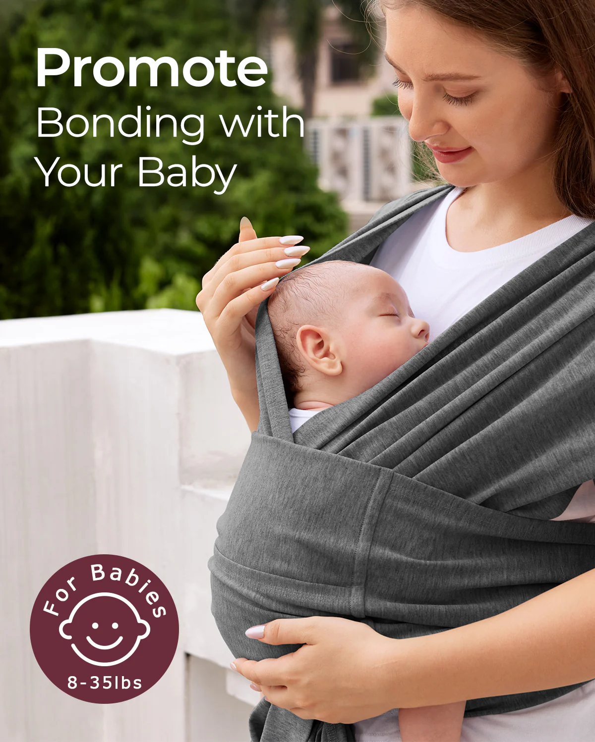 Fácil de llevar con las manos libres - Portabebés Wrap - Image 34