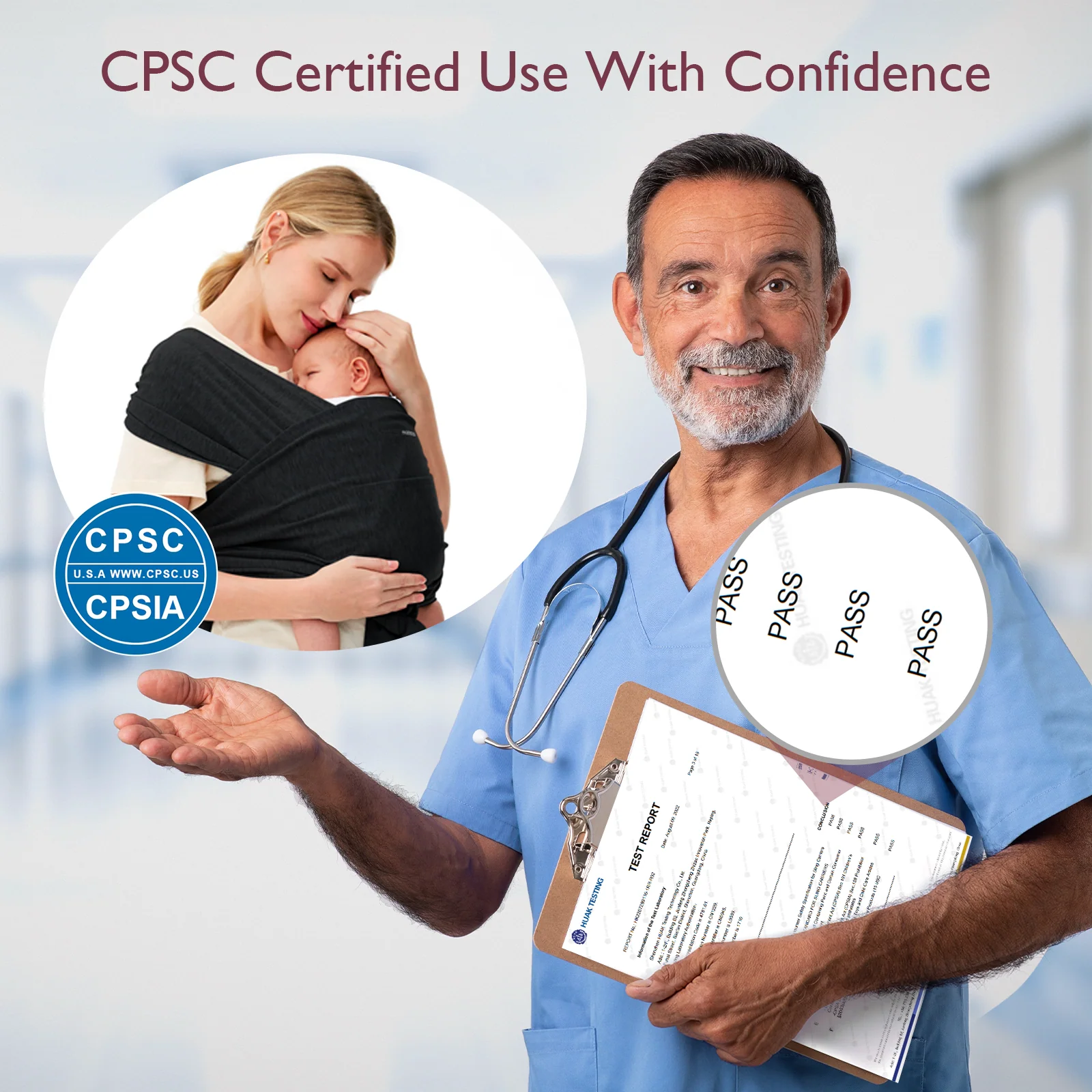 Fácil de llevar con las manos libres - Portabebés Wrap - Image 8