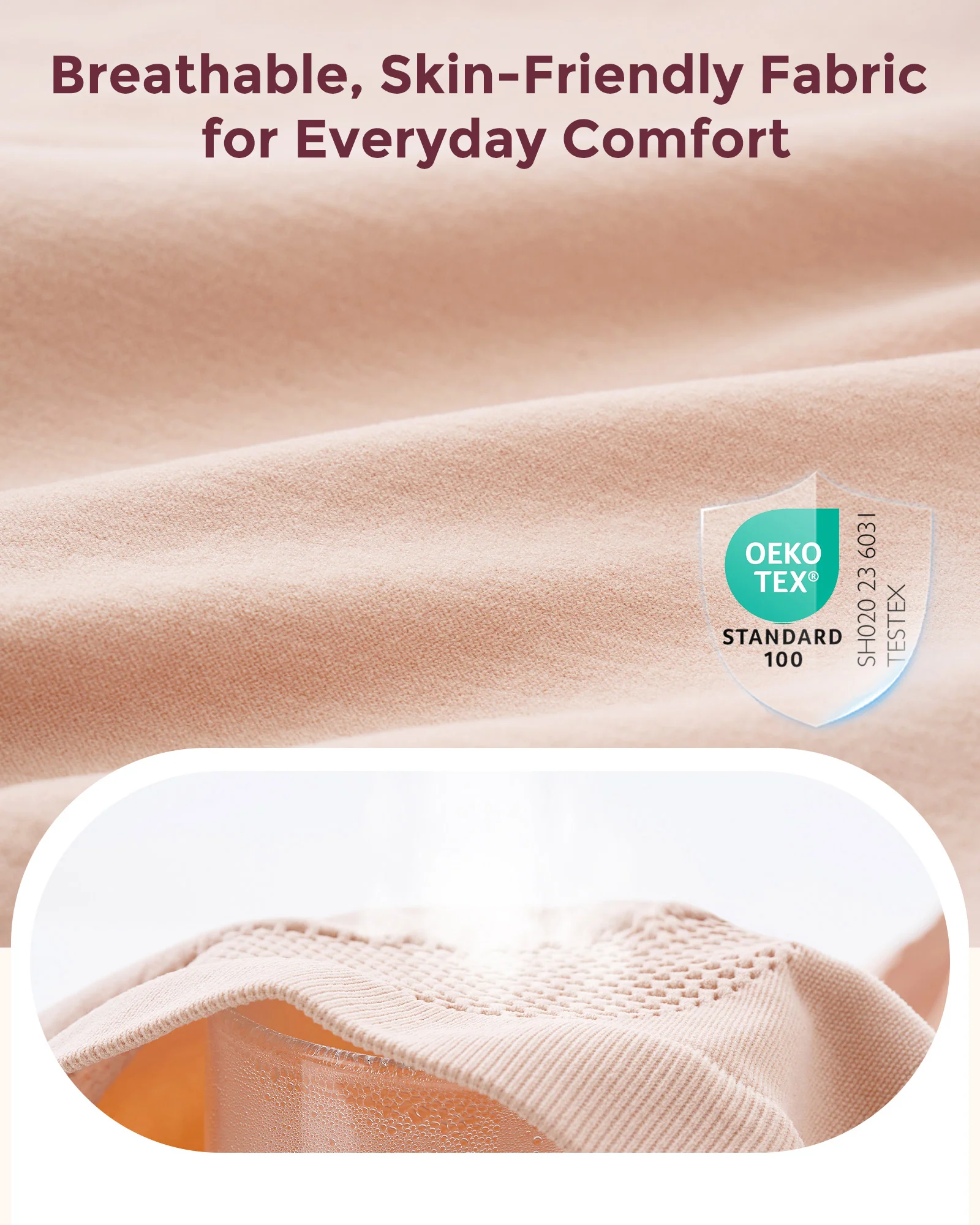 Braguitas de embarazo de cintura alta sin costuras - Pack de 3 - Image 10