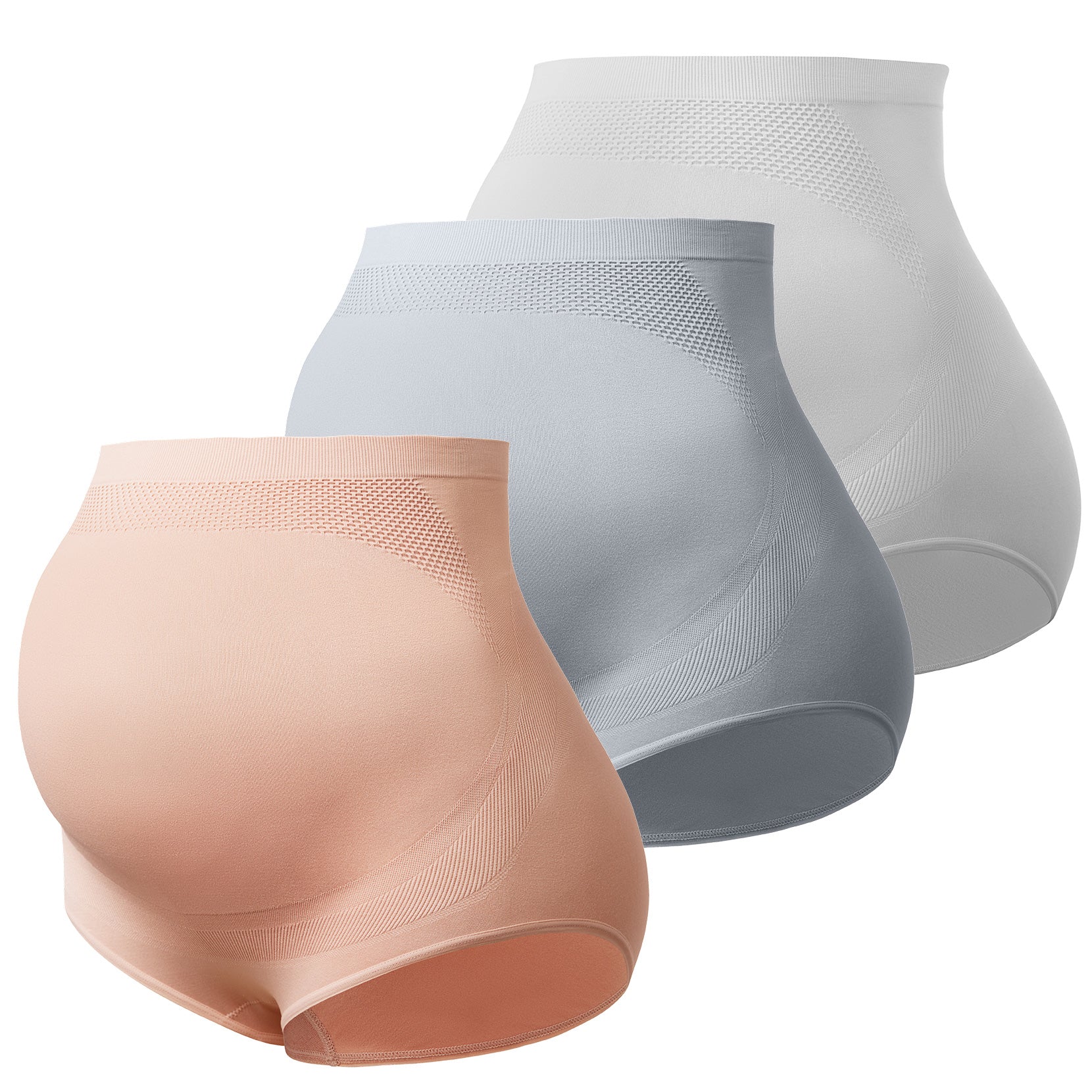 Braguitas de embarazo de cintura alta sin costuras - Pack de 3 - Image 13