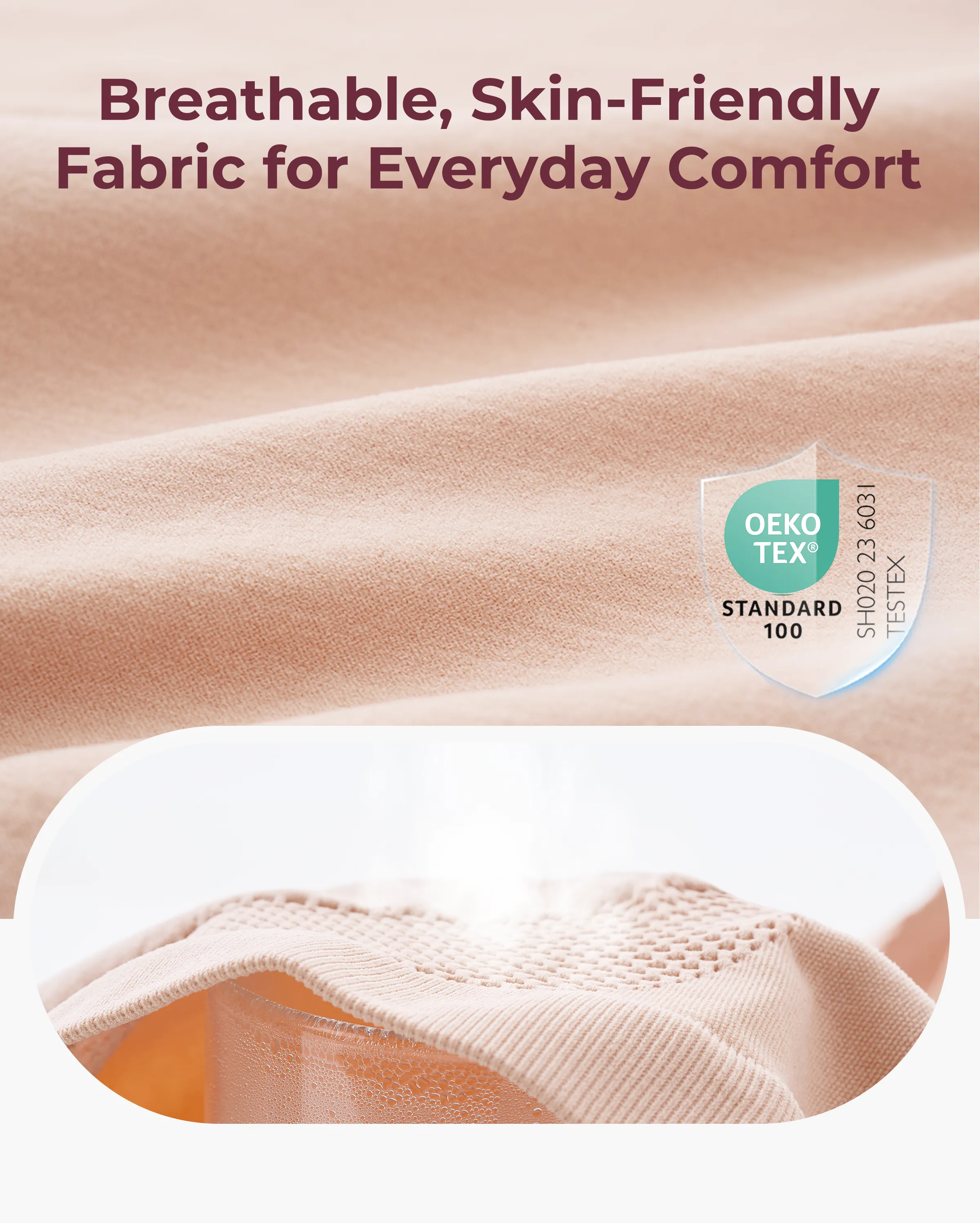 Braguitas de embarazo de cintura alta sin costuras - Pack de 3 - Image 25