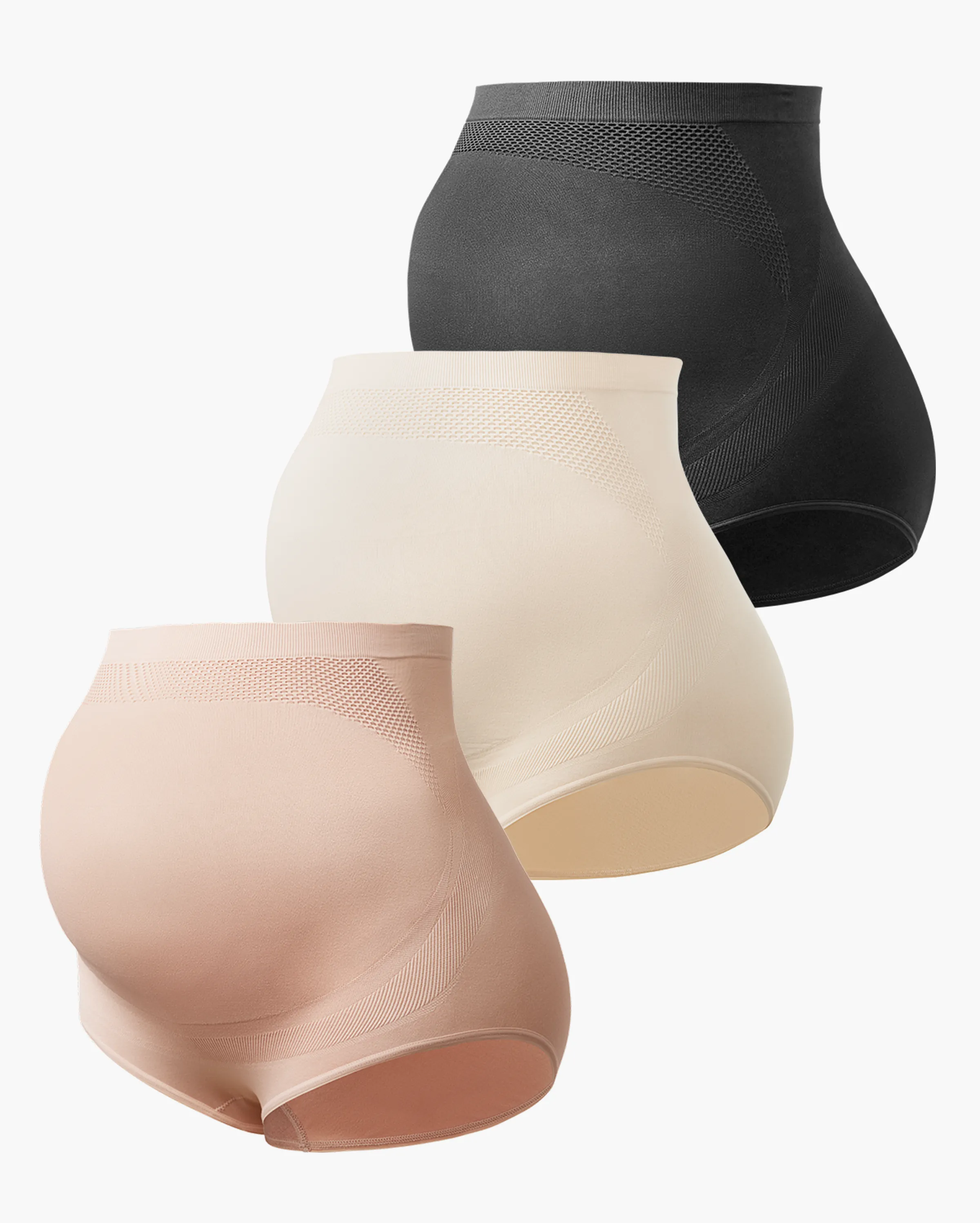Braguitas de embarazo de cintura alta sin costuras - Pack de 3 - Image 28