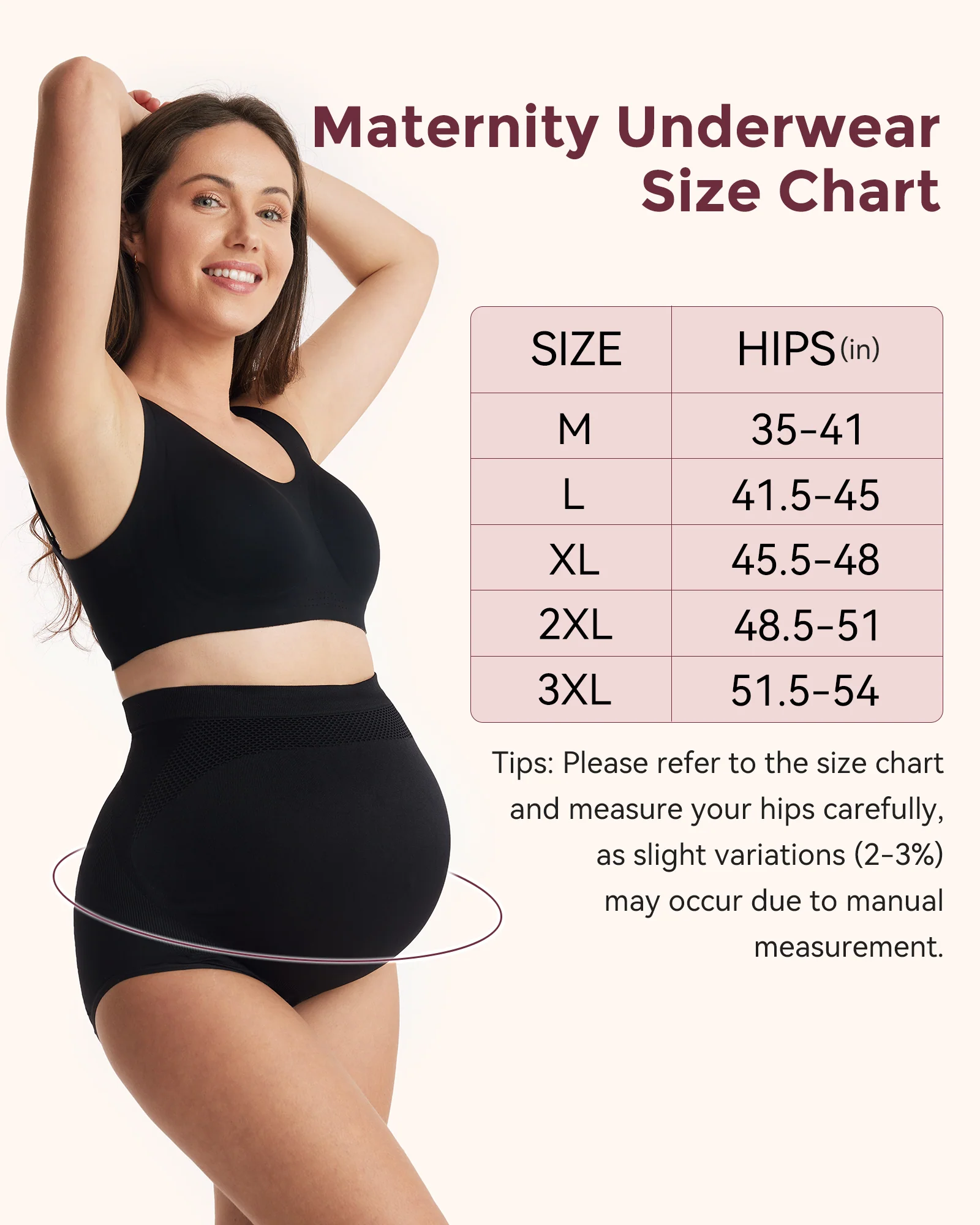 Braguitas de embarazo de cintura alta sin costuras - Pack de 3 - Image 6