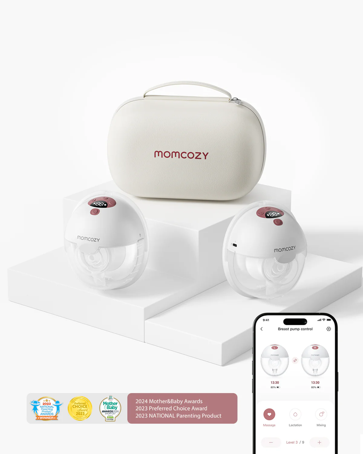 Pack M5 con sujetador: Doble sacaleches inalámbrico manos libres M5 y sujetador 4 en 1 (YN12) - Image 12