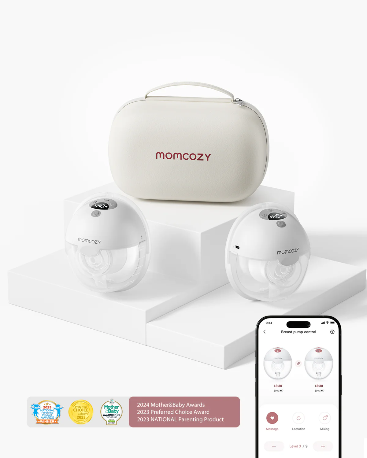 Pack M5 con sujetador: Doble sacaleches inalámbrico manos libres M5 y sujetador 4 en 1 (YN12) - Image 13