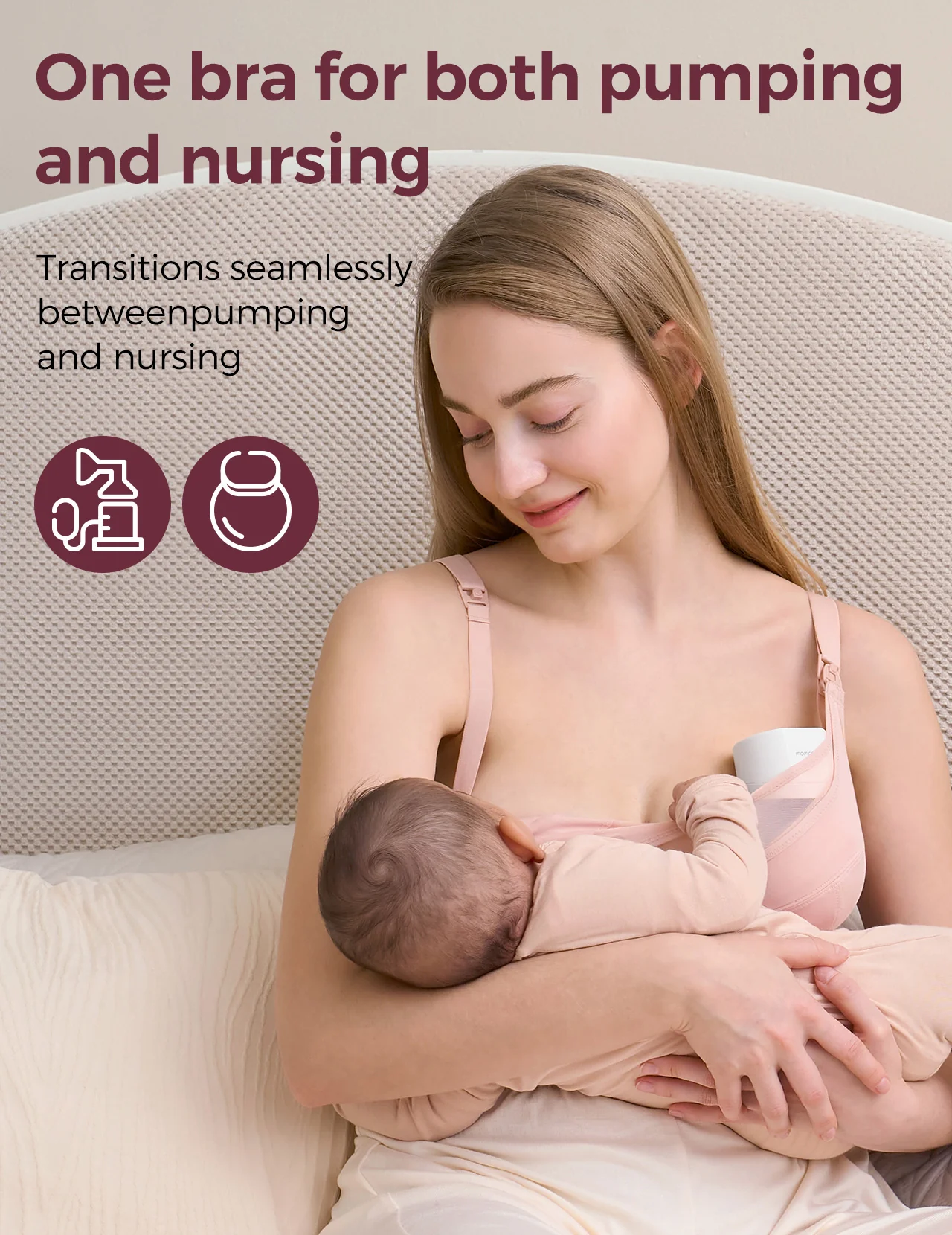 Bamboo - Sujetador de lactancia y bombeo Ultra-Soft & Cool Breeze - HF018 - Image 14