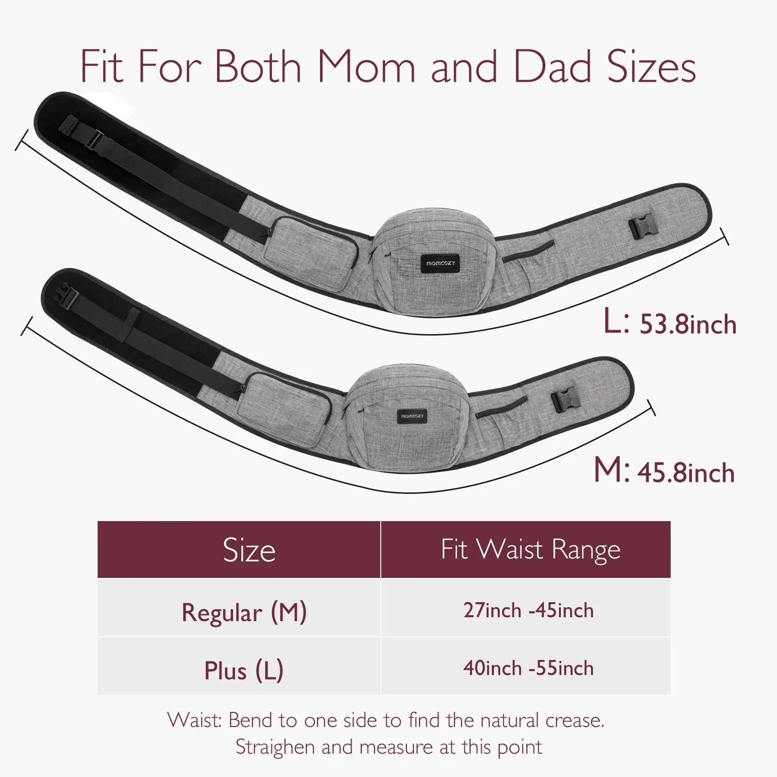 Portabebés Momcozy Wander360 con asiento en la cadera - Image 12