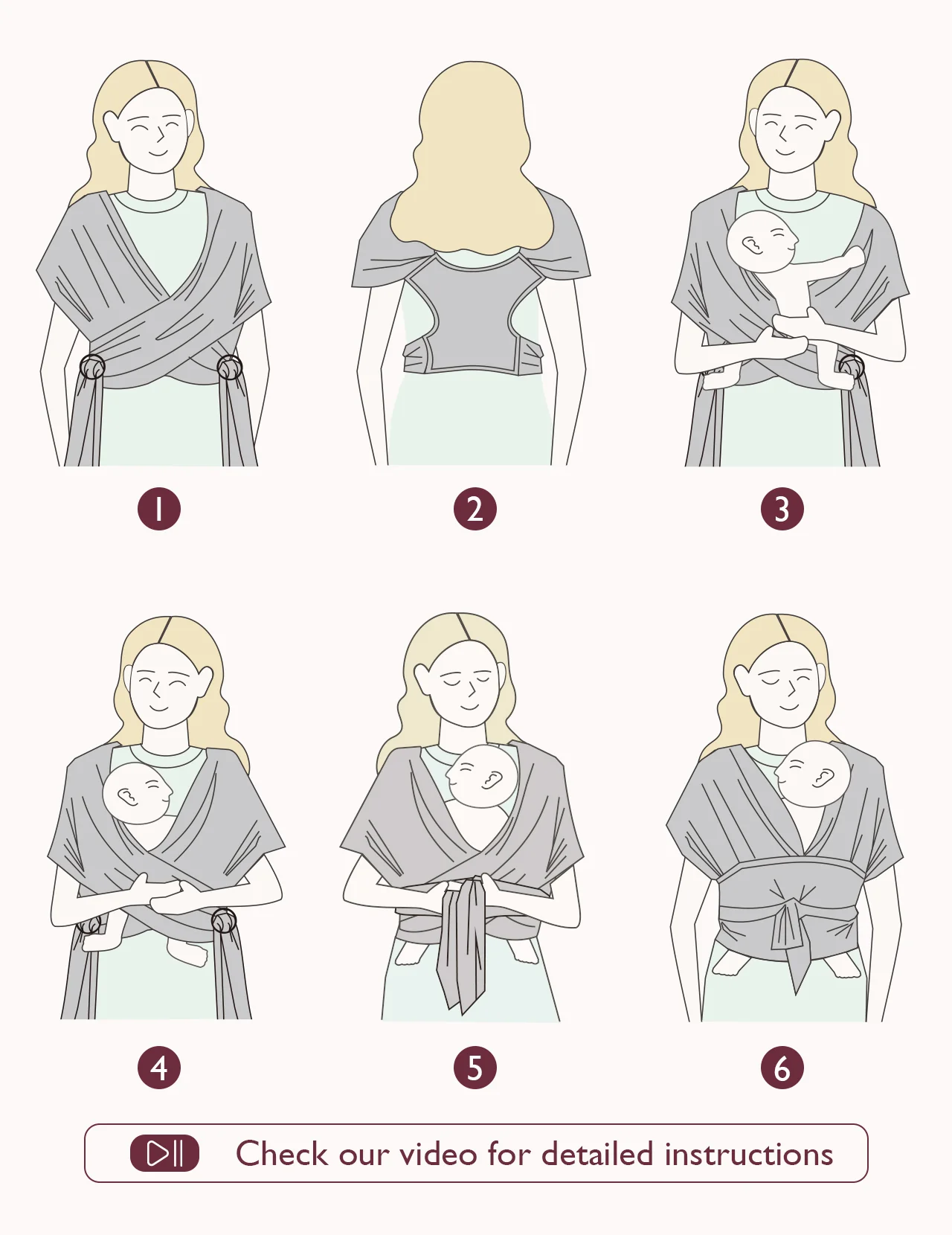 Portabebés envolvente Momcozy SnapLite de malla refrescante - Image 10