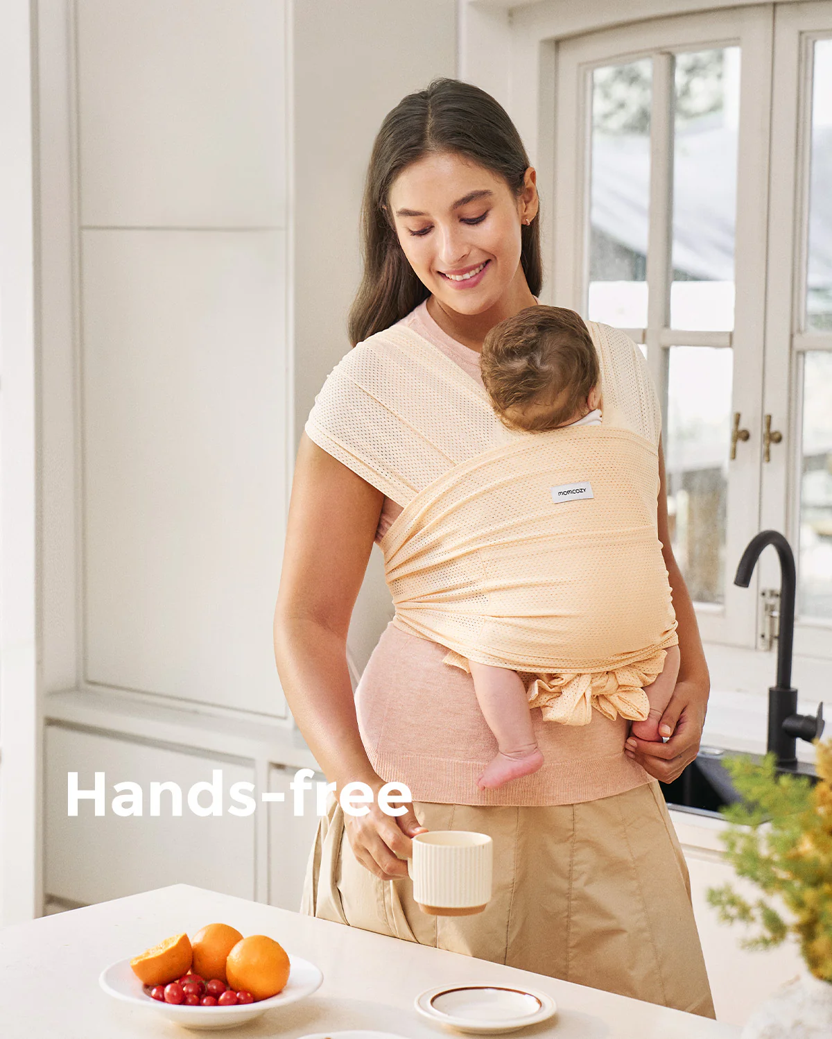 Portabebés envolvente Momcozy SnapLite de malla refrescante - Image 34