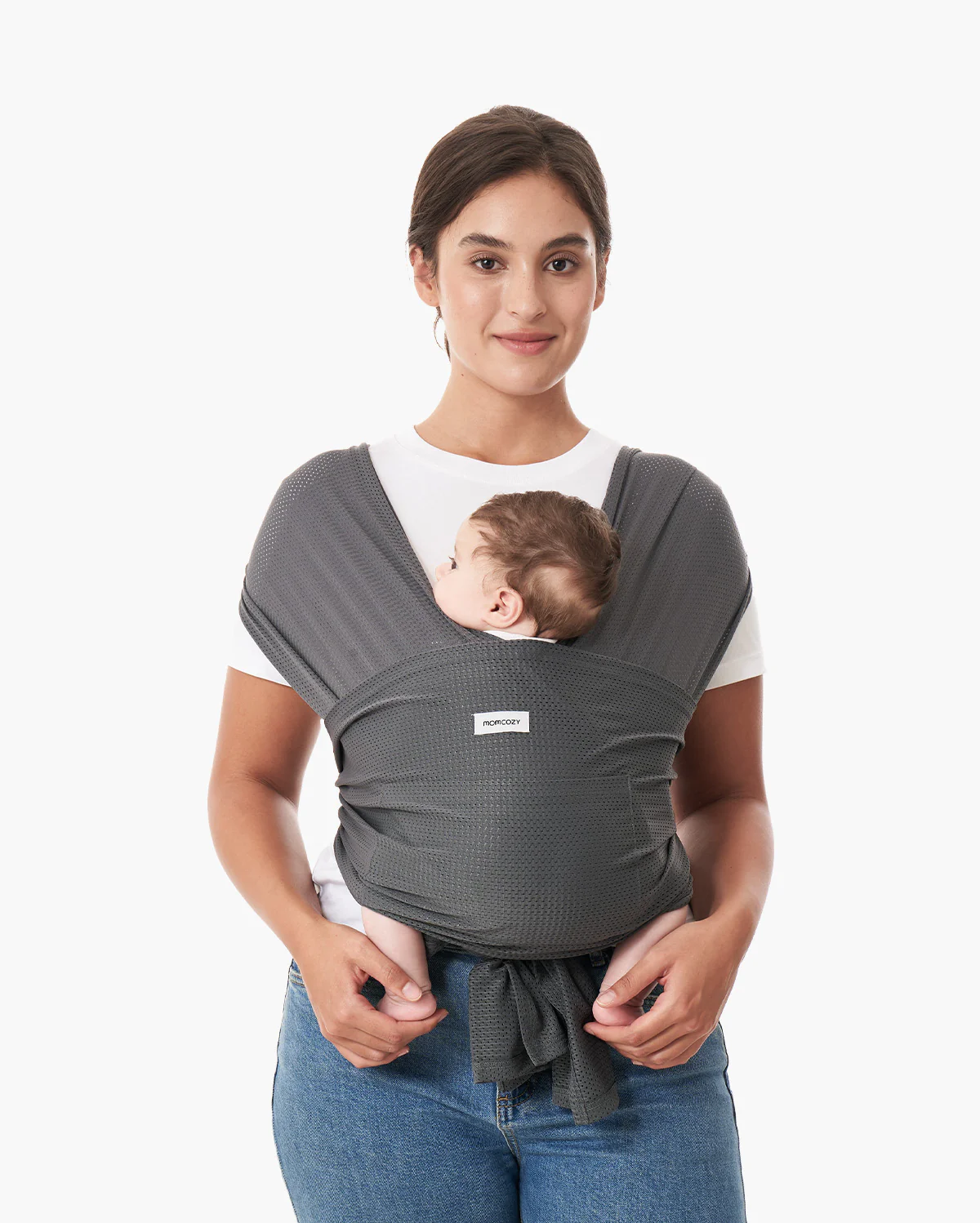 Portabebés envolvente Momcozy SnapLite de malla refrescante - Image 36