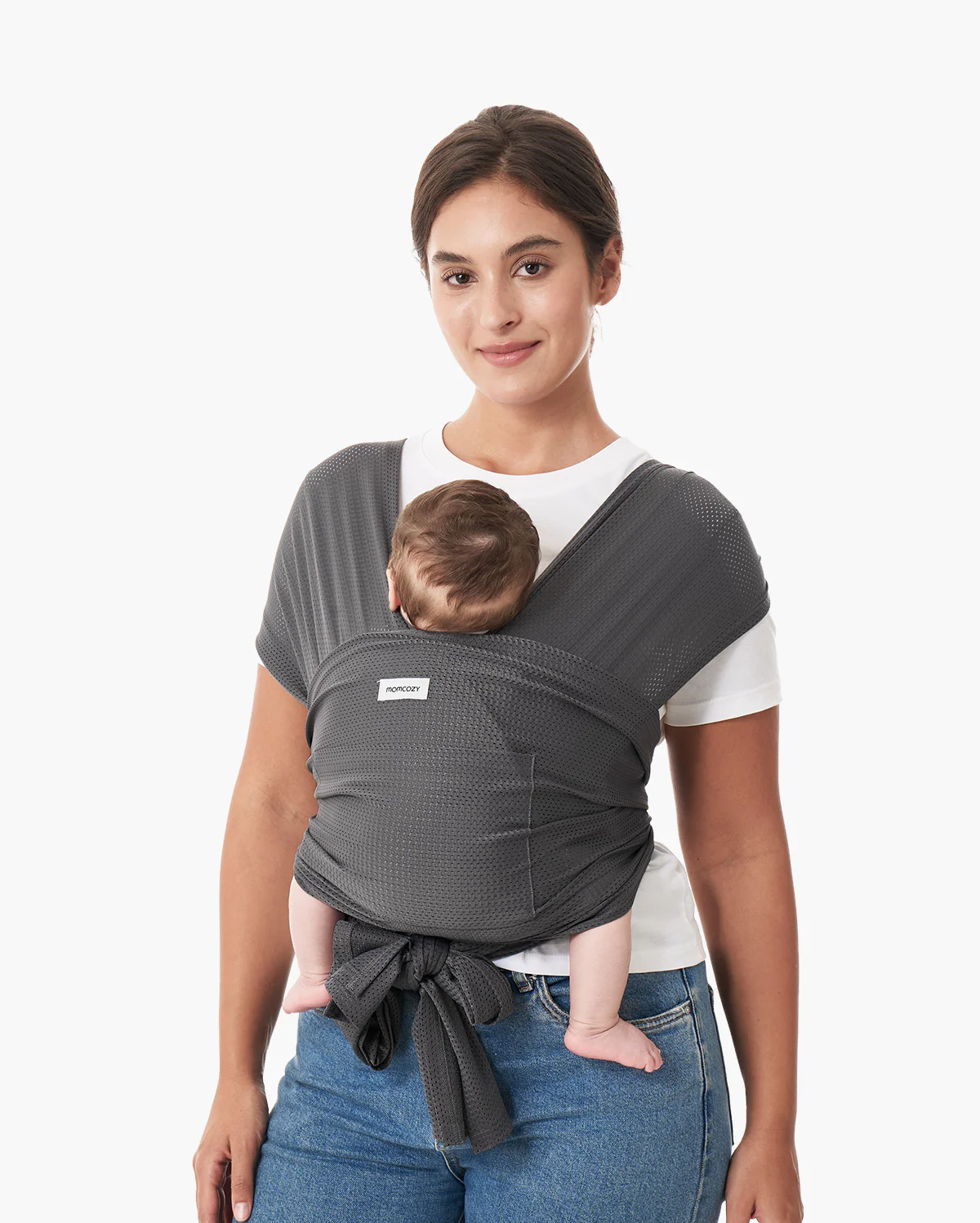 Portabebés envolvente Momcozy SnapLite de malla refrescante - Image 37