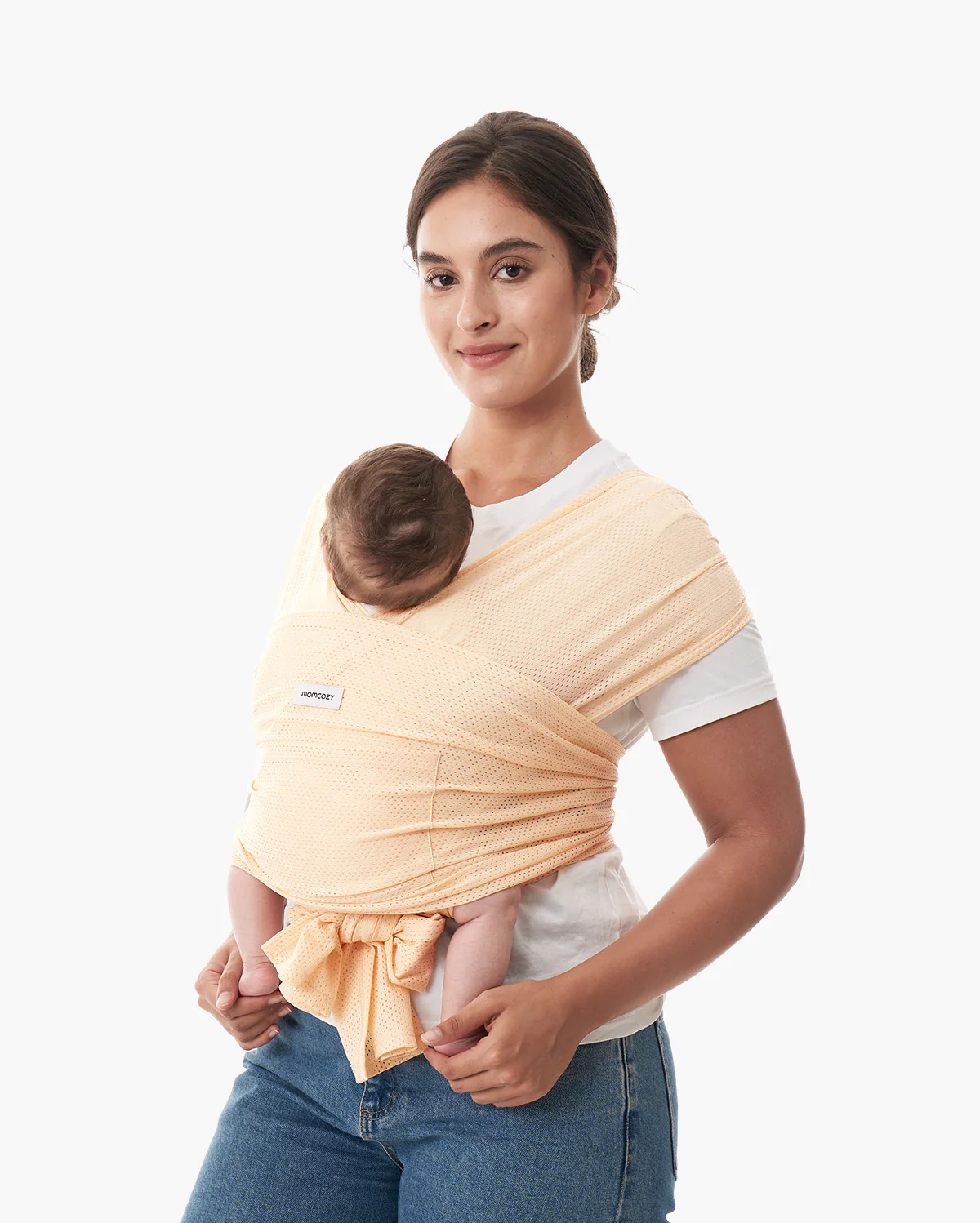 Portabebés envolvente Momcozy SnapLite de malla refrescante - Image 5