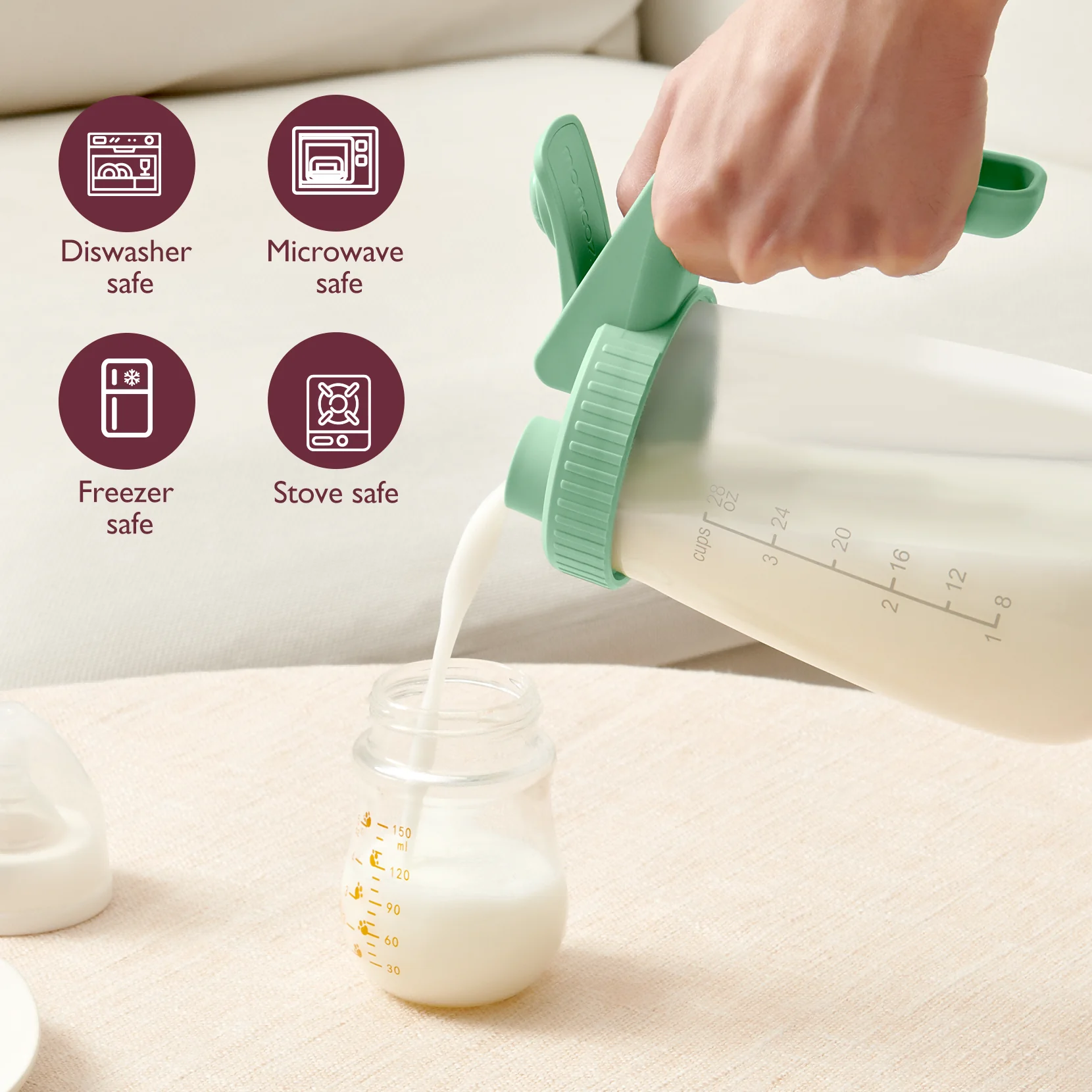 Contenedor de almacenamiento de leche materna Momcozy - Image 10