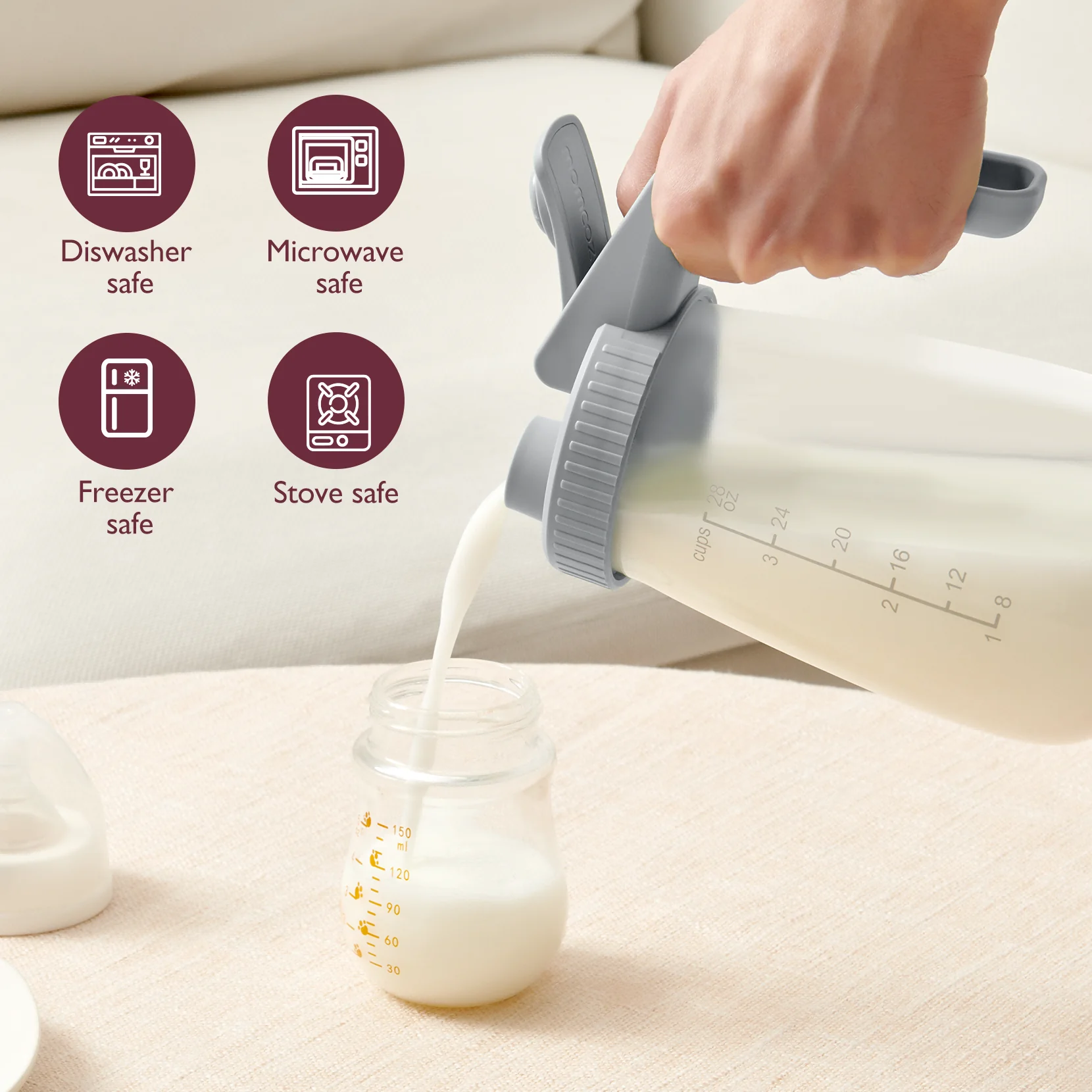 Contenedor de almacenamiento de leche materna Momcozy - Image 12