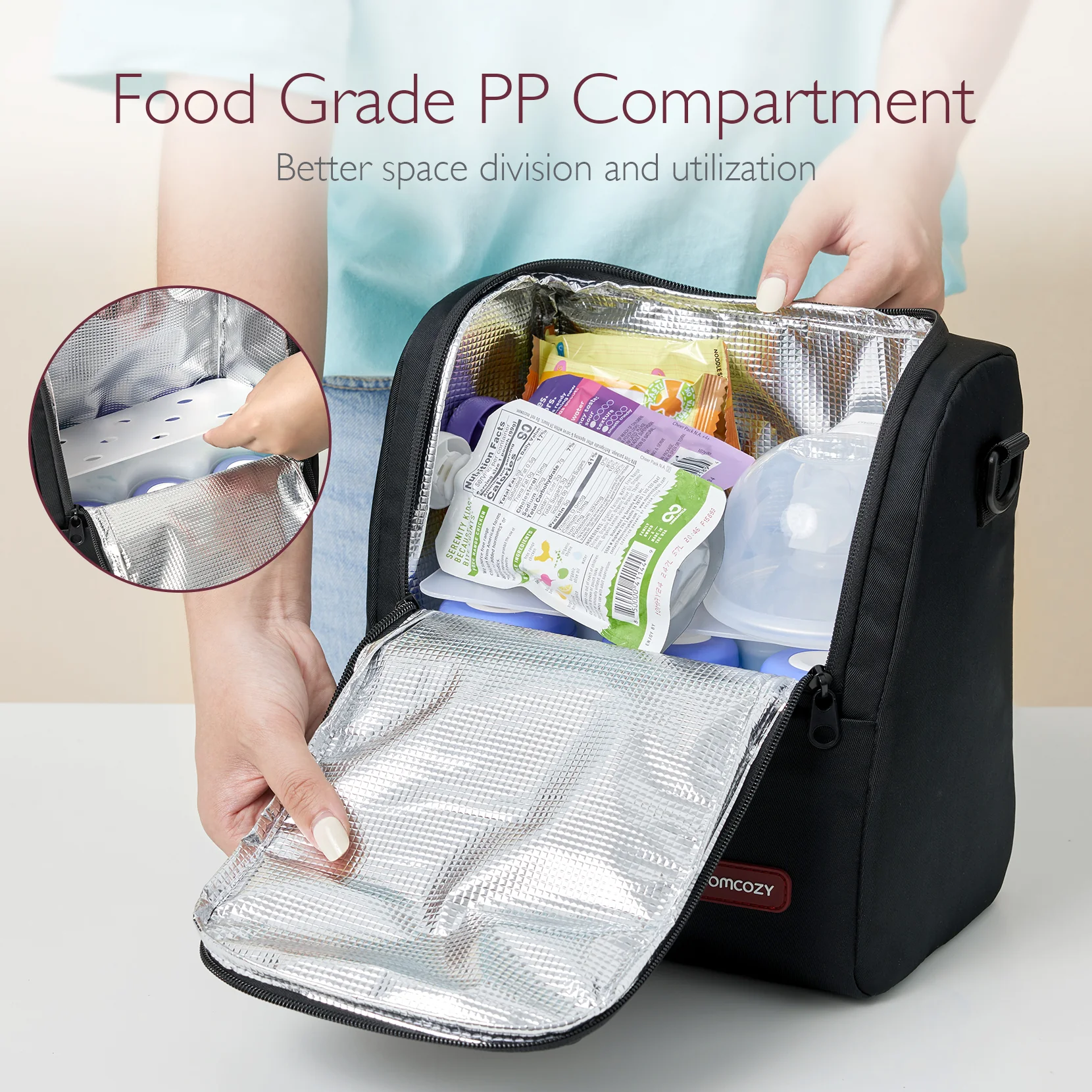 Bolsa aislante para biberones Momcozy - Image 8