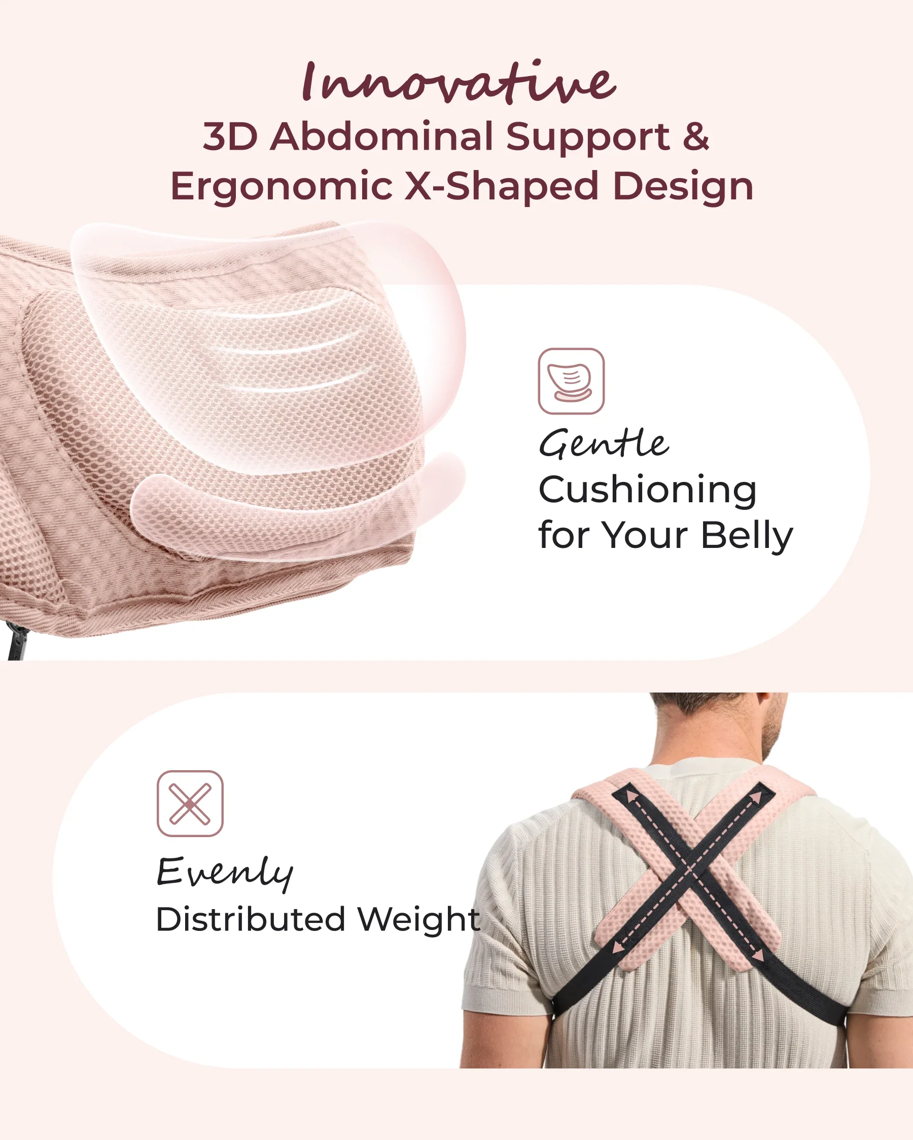 Portabebés Momcozy Move2Fit con asiento ergonómico - Image 17