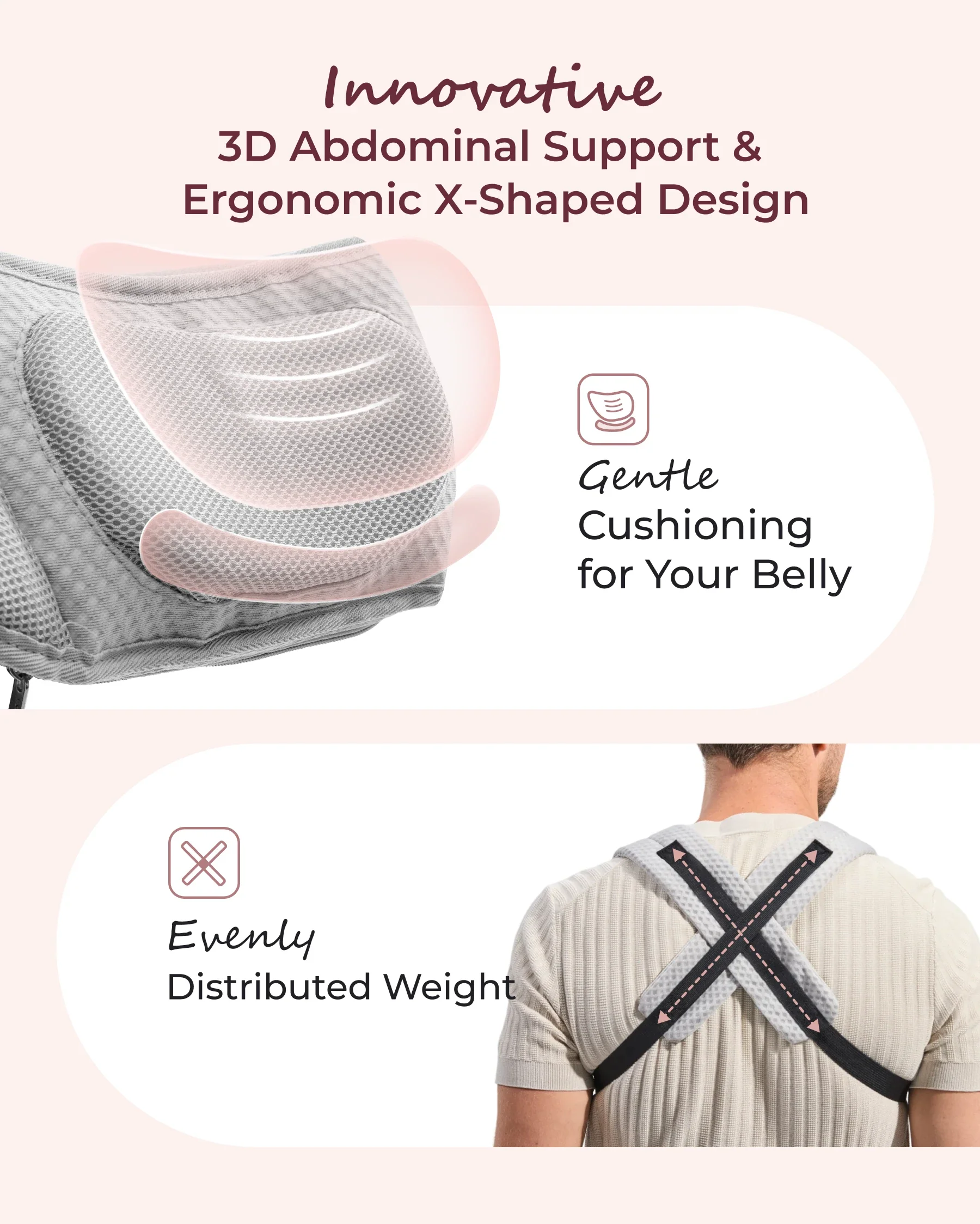 Portabebés Momcozy Move2Fit con asiento ergonómico - Image 23