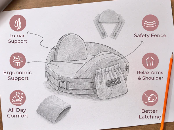 Cojín de lactancia Momcozy MaxSupport - Image 16