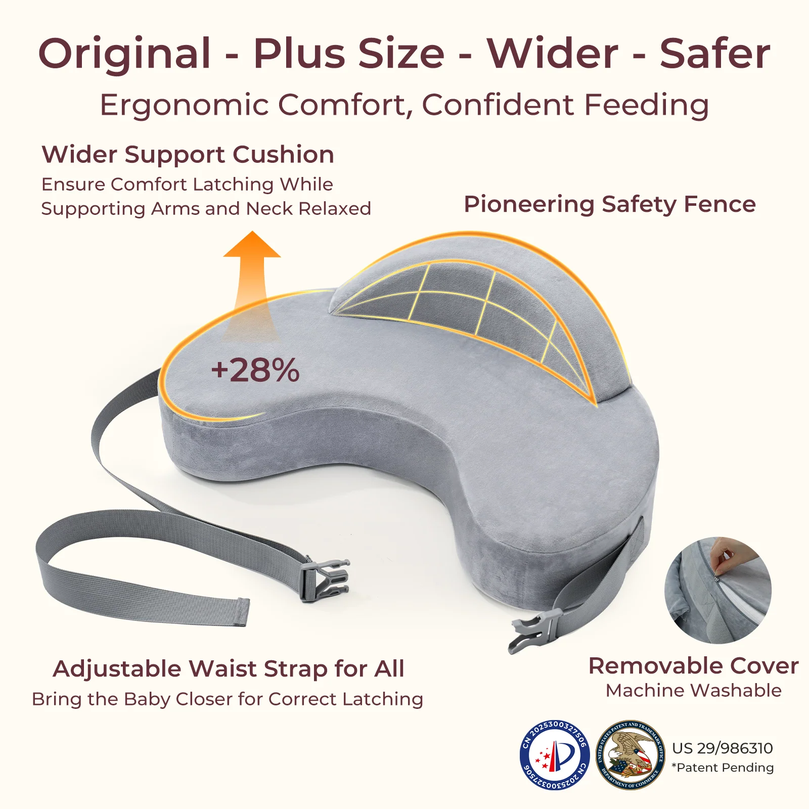 Cojín de lactancia Momcozy MaxSupport - Image 7