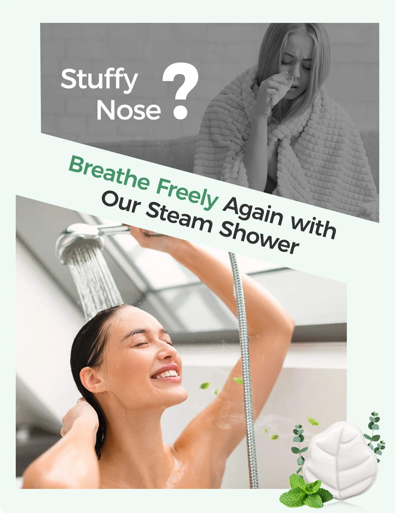 Momcozy Peppermint & Eucalyptus Shower Steamers(14 Pack) - Image 4