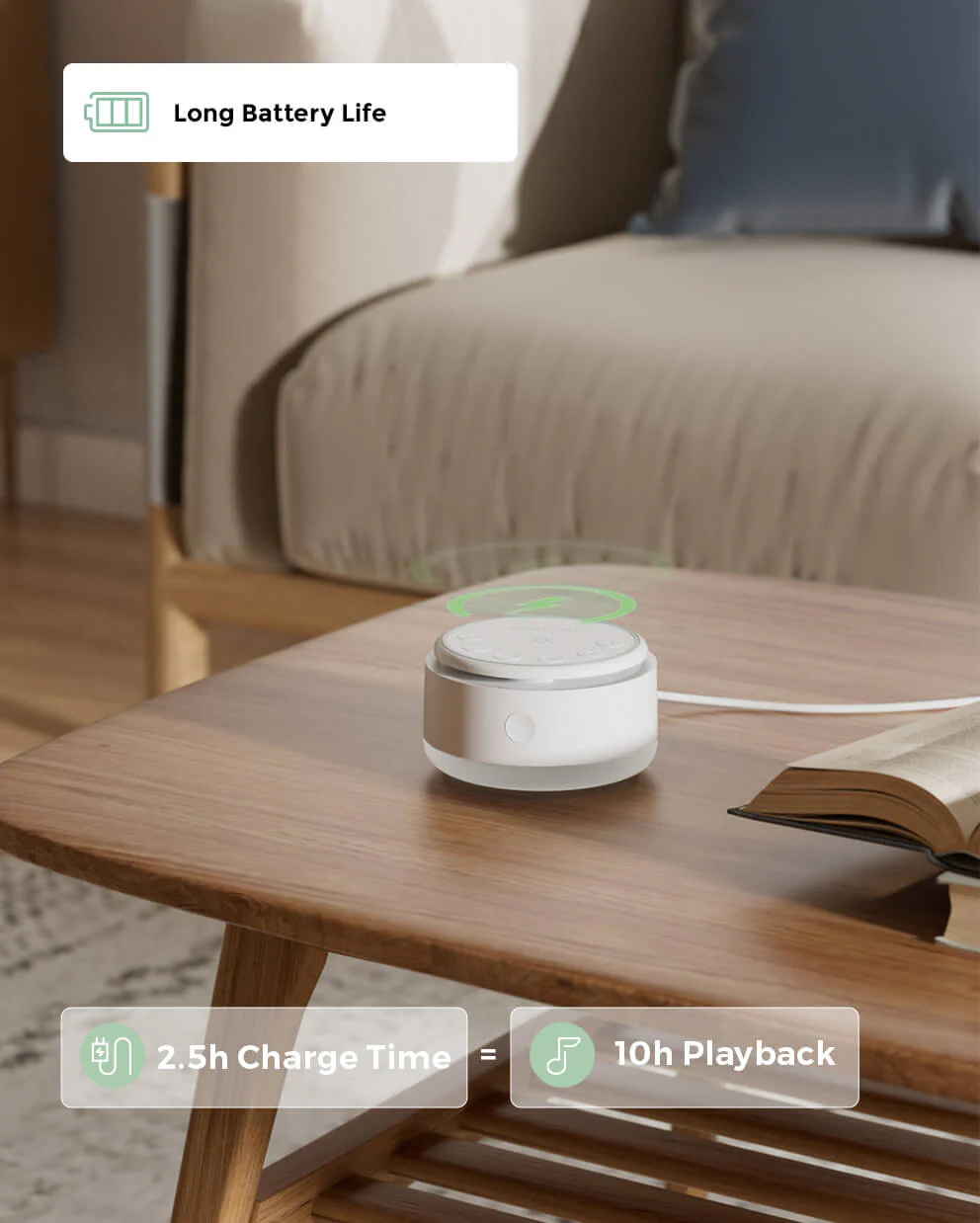 Máquina de sonido portátil para bebés Momcozy – Batería de larga duración - Image 5