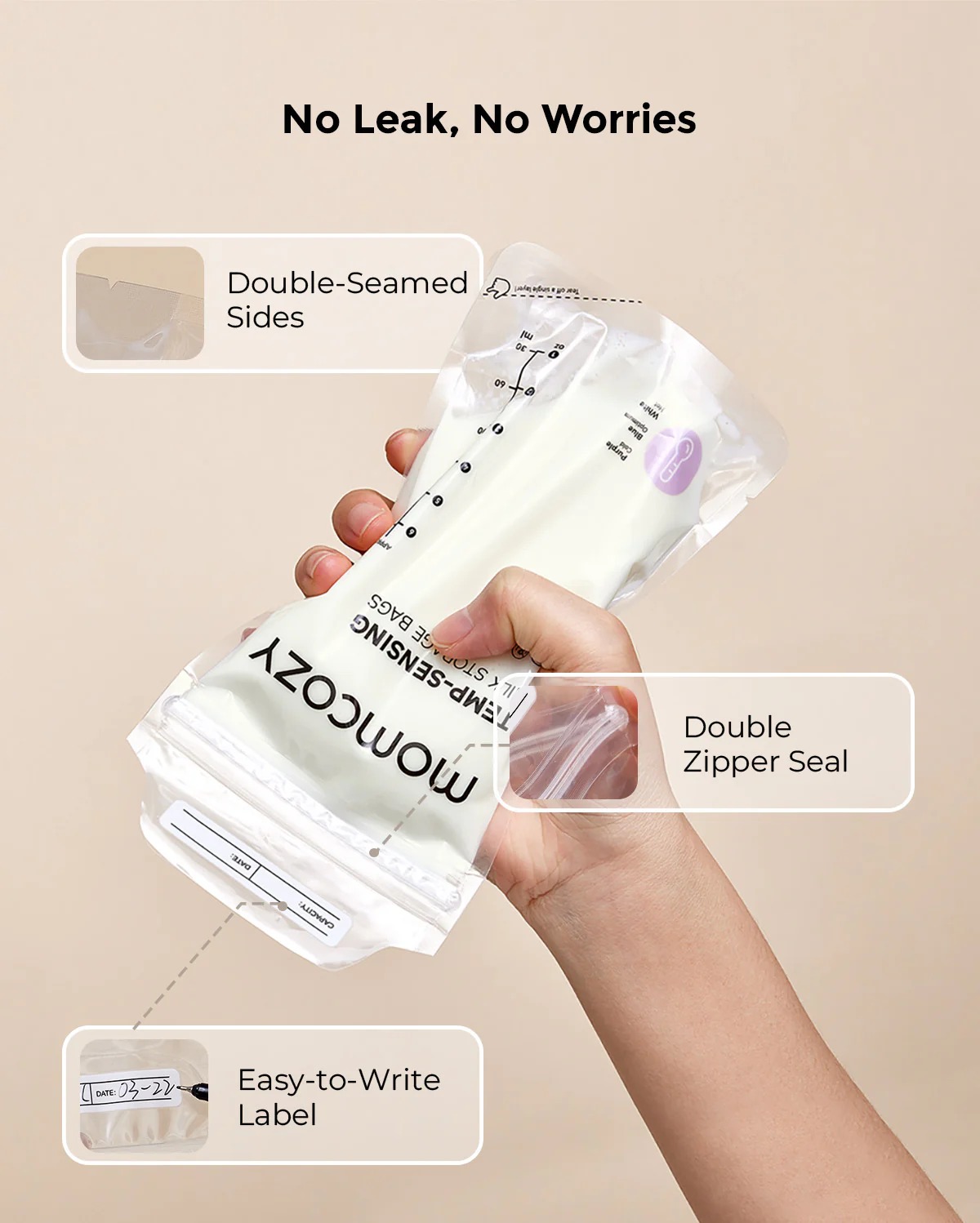 Nutri Smart Calientabiberones y 120 bolsas para leche materna - Image 9