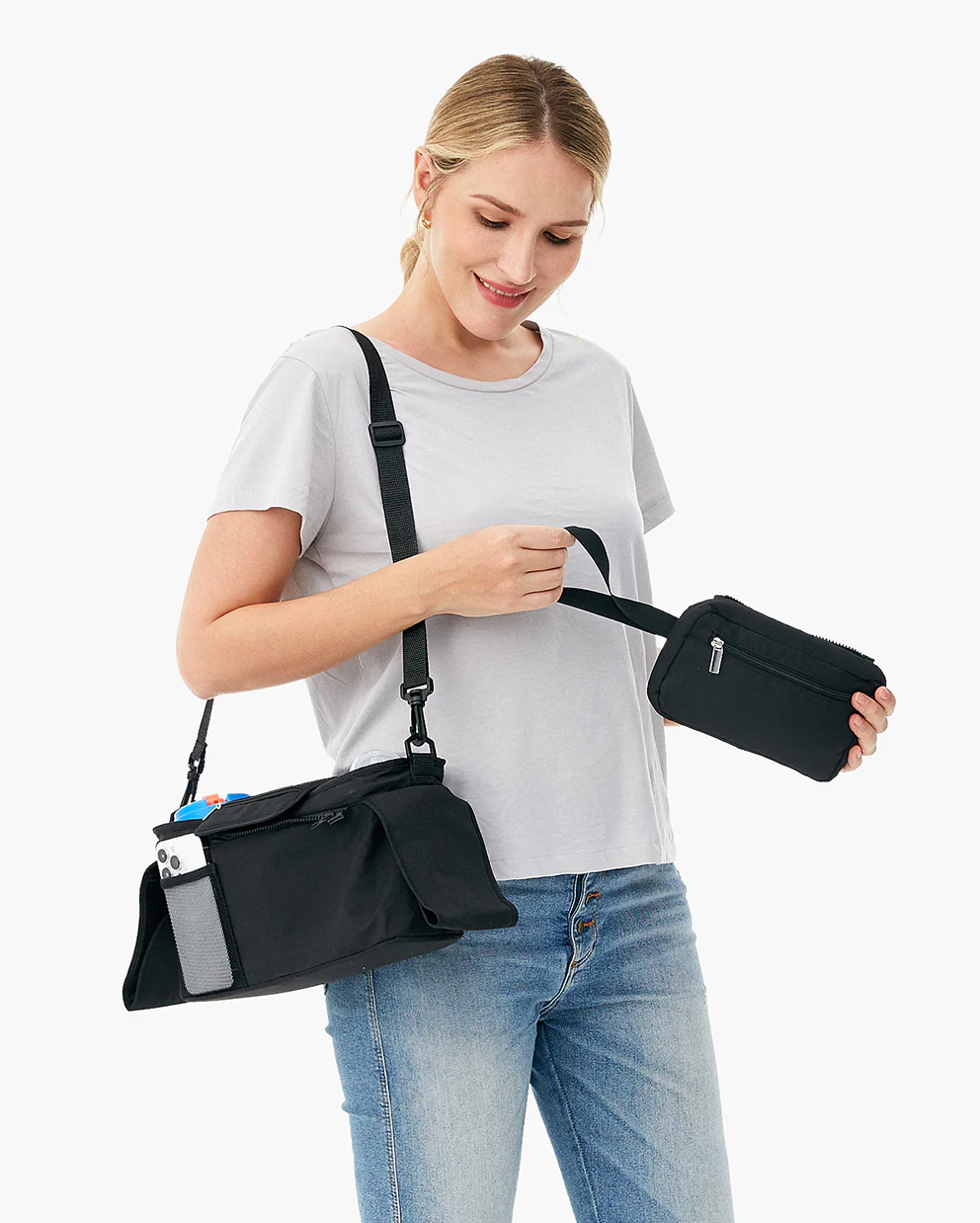 Organizador de Cochecito Momcozy - Porta vasos Todo en Uno y Cochecitos para Mascotas - Image 10