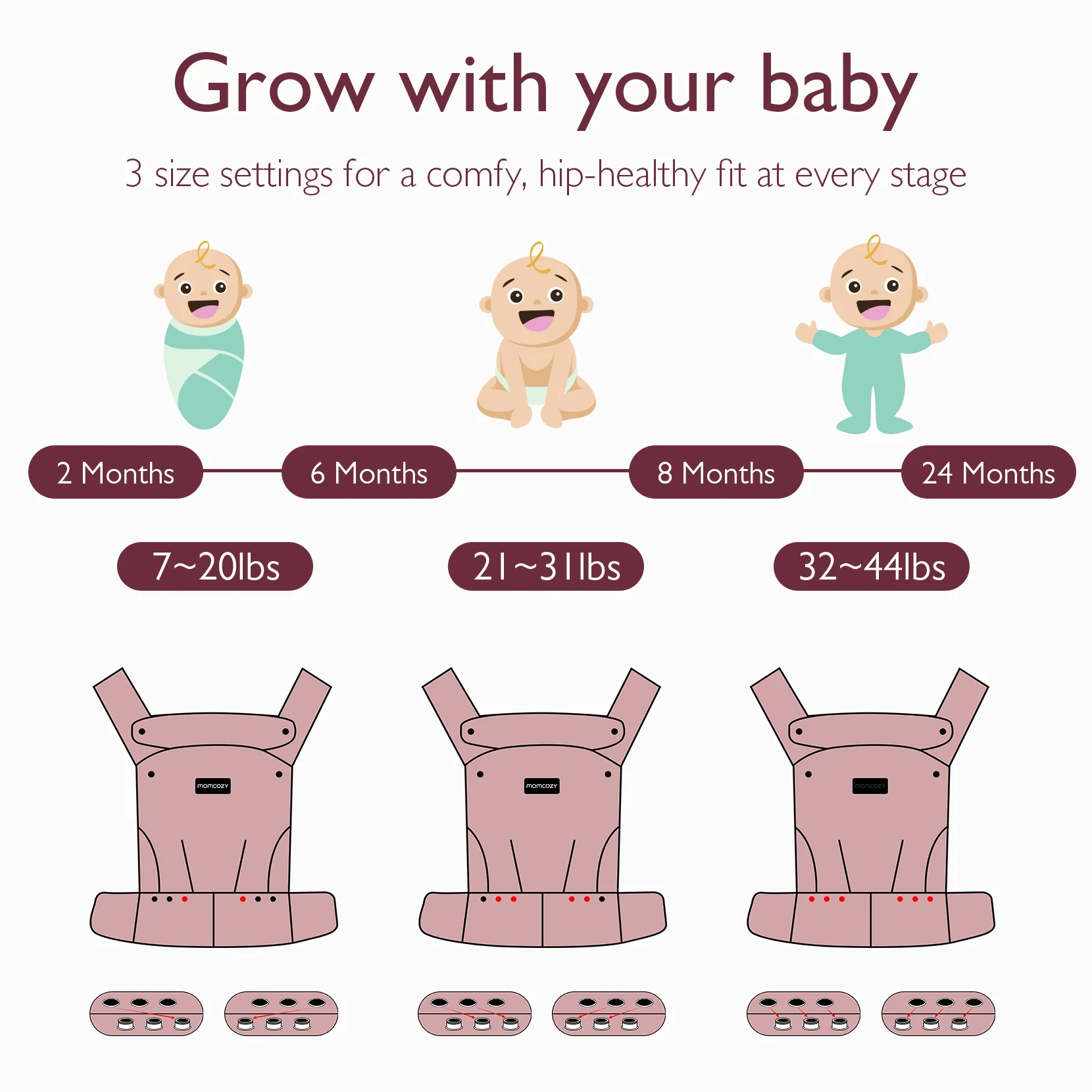 Momcozy PureHug - Portabebés - Color Noche estrellada - Image 5