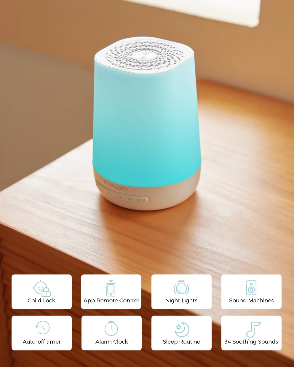 Máquina de sonido inteligente para bebés – Control remoto por app - Image 4