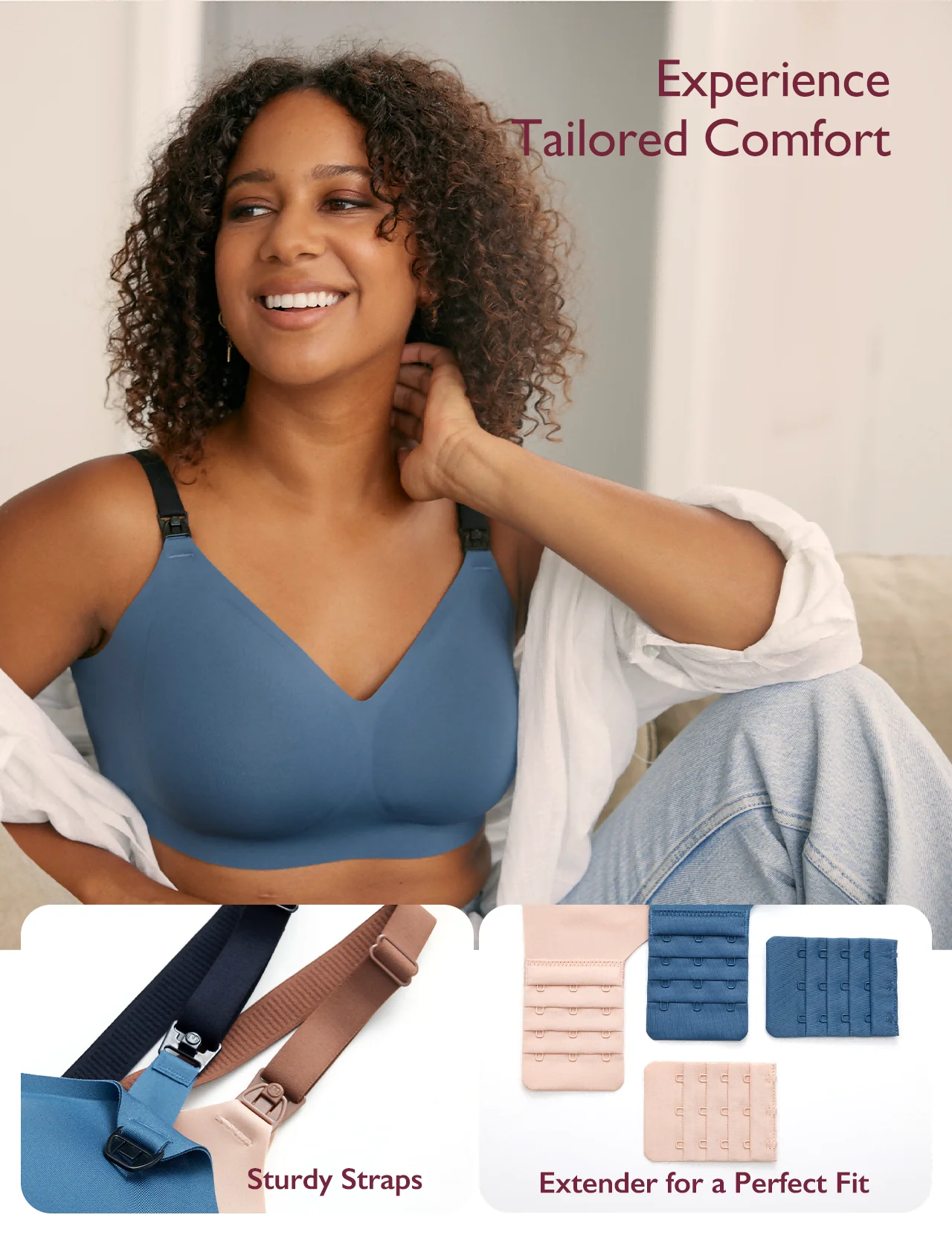 Stylish - Sujetador de lactancia V con tira de gel - Image 13