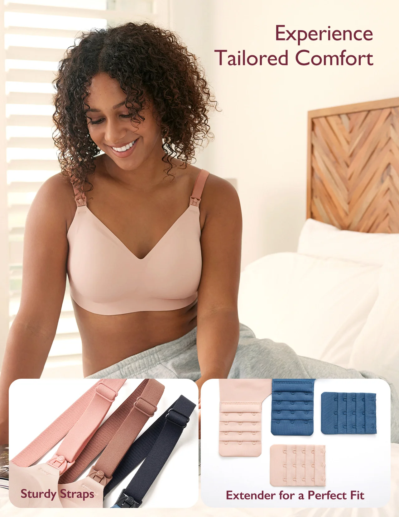 Stylish - Sujetador de lactancia V con tira de gel - Image 21