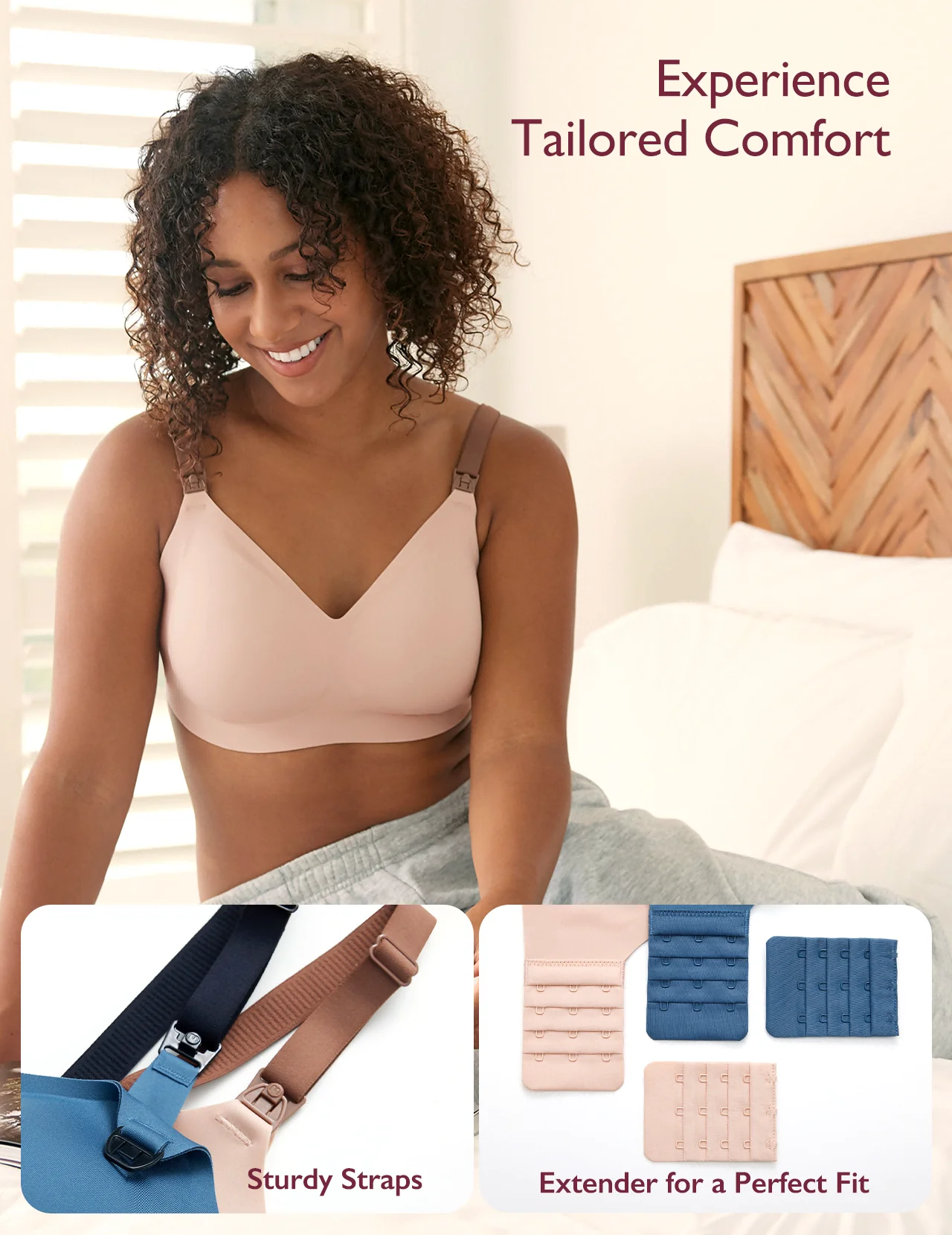 Stylish - Sujetador de lactancia V con tira de gel - Image 6