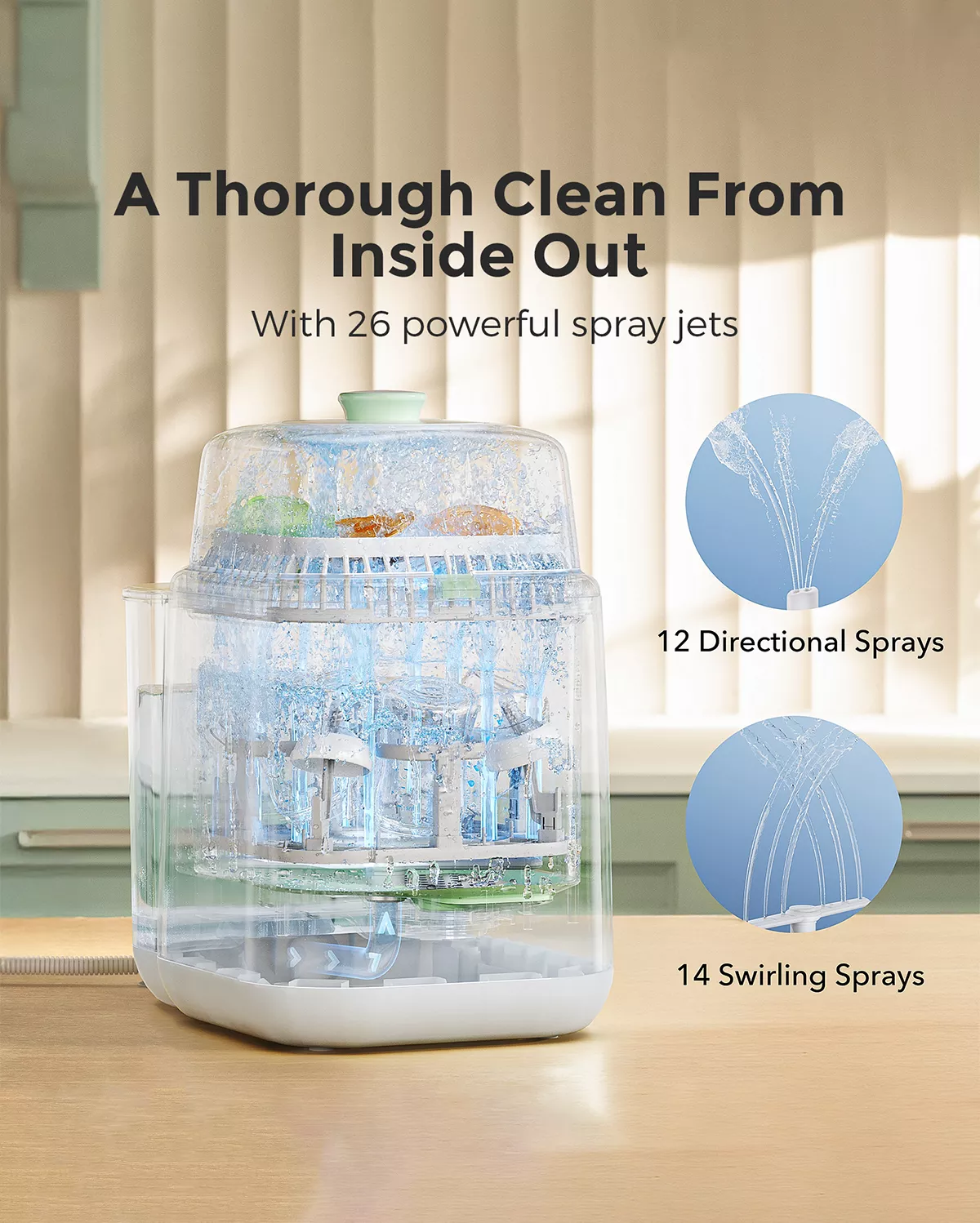 Momcozy KleanPal Pro esterilizador y lavadora de biberones para bebés - Image 4