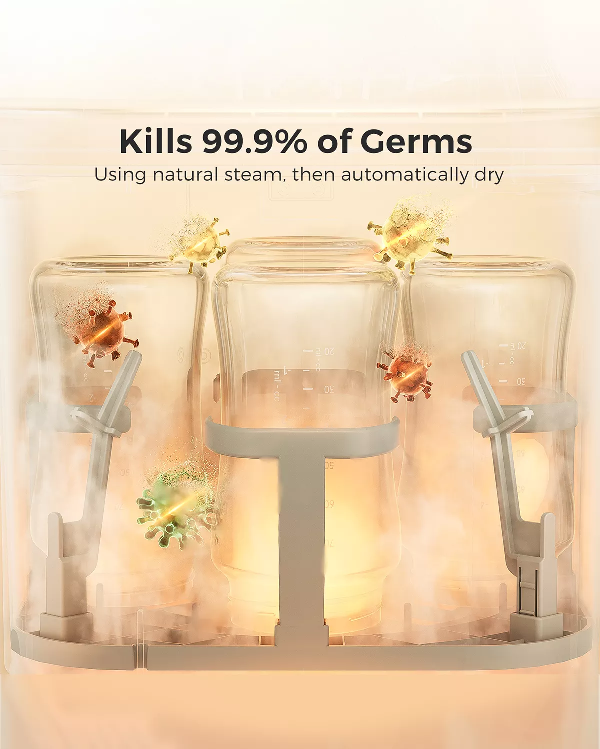 Momcozy KleanPal Pro esterilizador y lavadora de biberones para bebés - Image 6