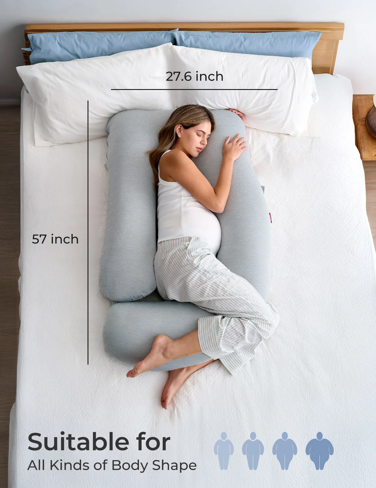 Huggable - Almohada de maternidad en forma de U - Image 14